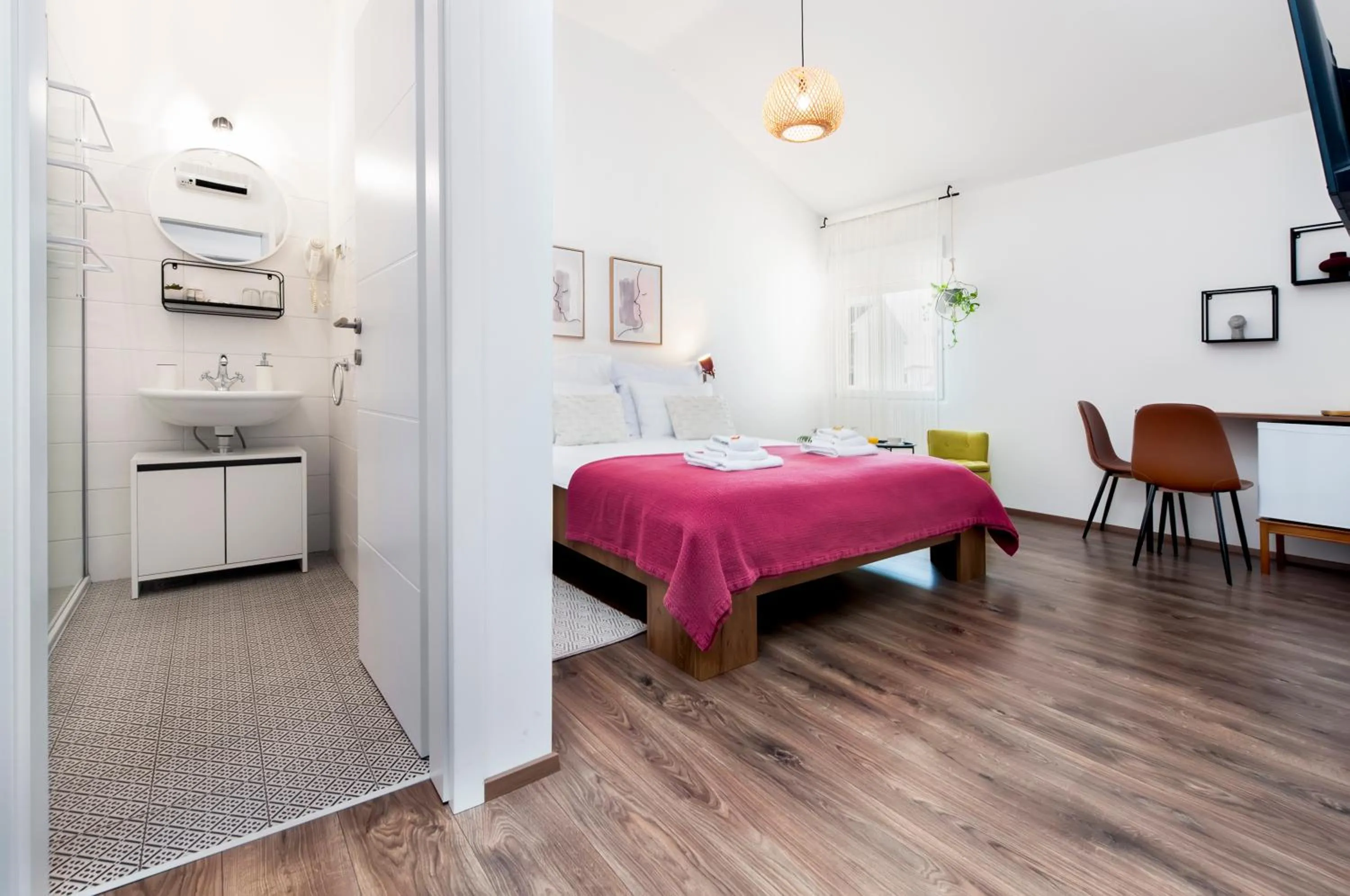 Bed in bed&breakfast Bohemian