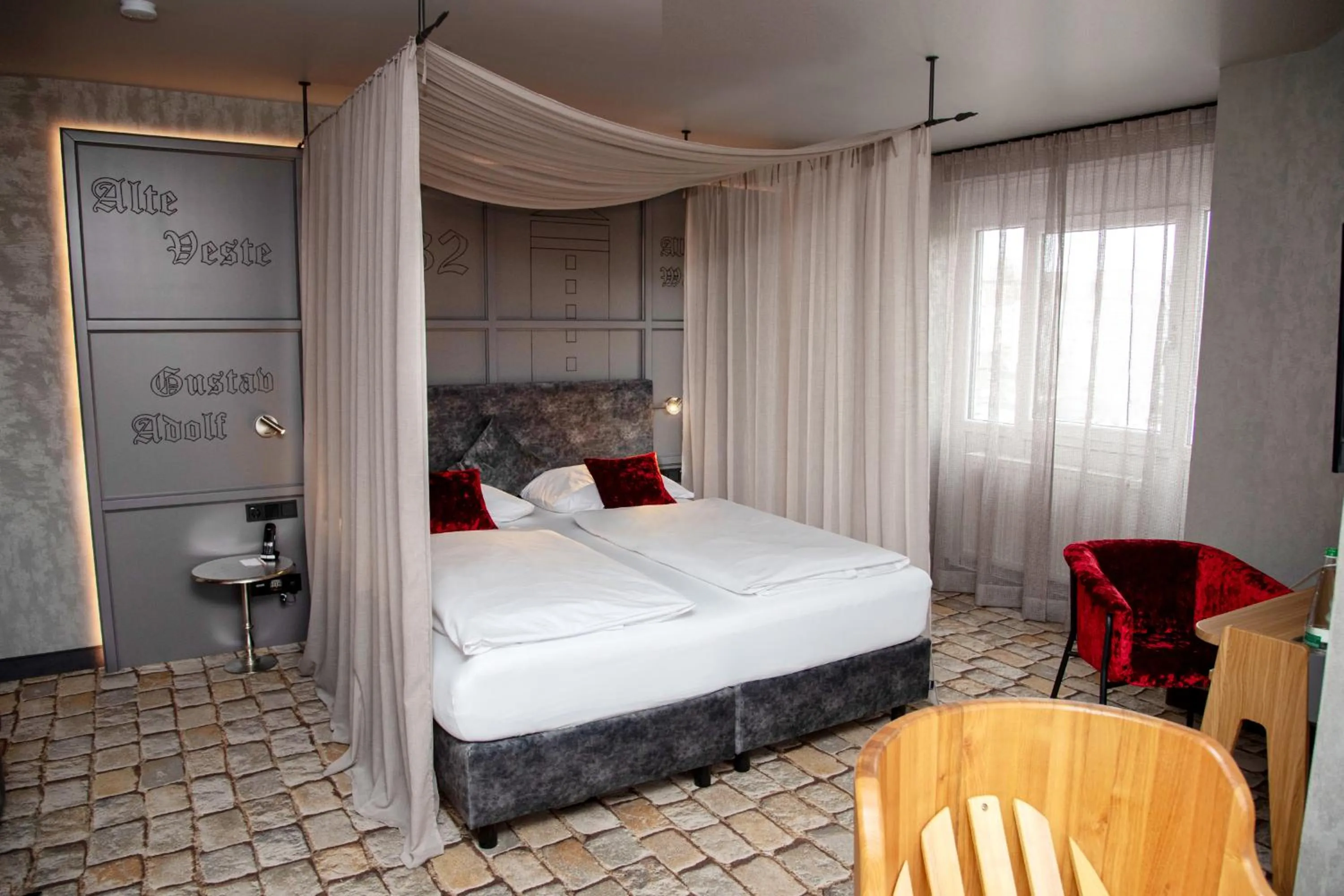 Bed in Ringhotel Reubel