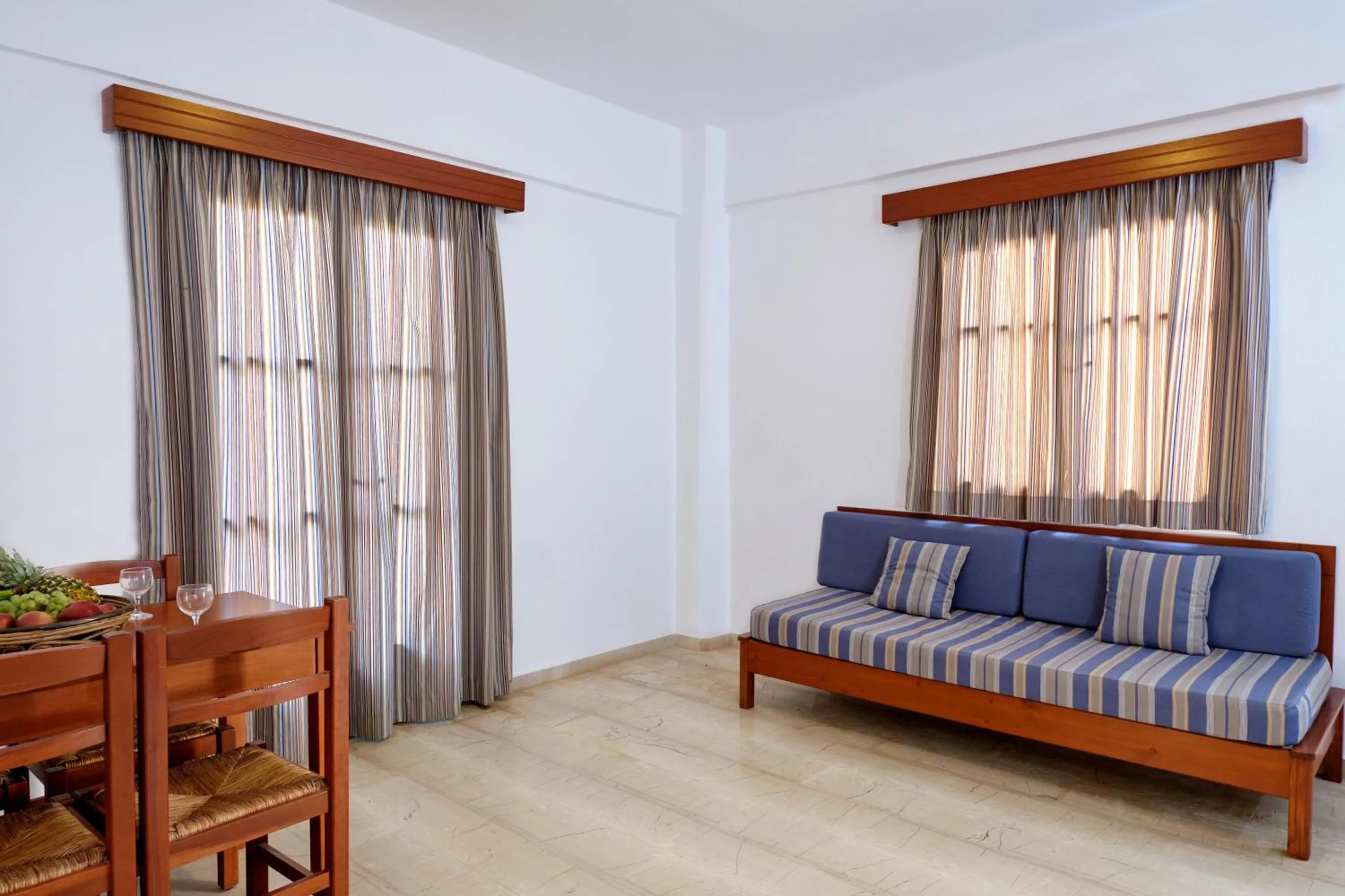 Living room in Niros Beachfront Aparthotel