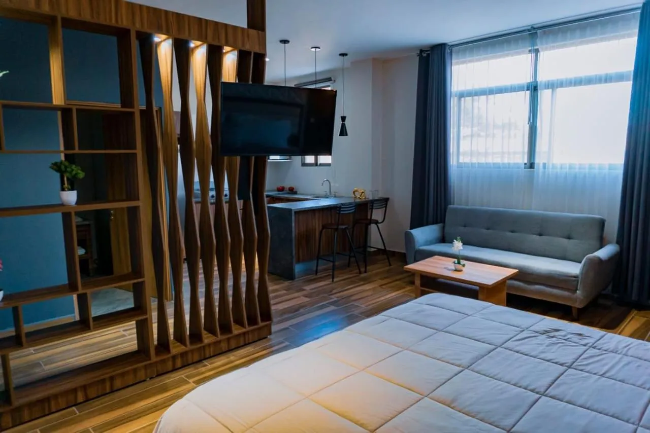 Bed in Hotel San Carlos