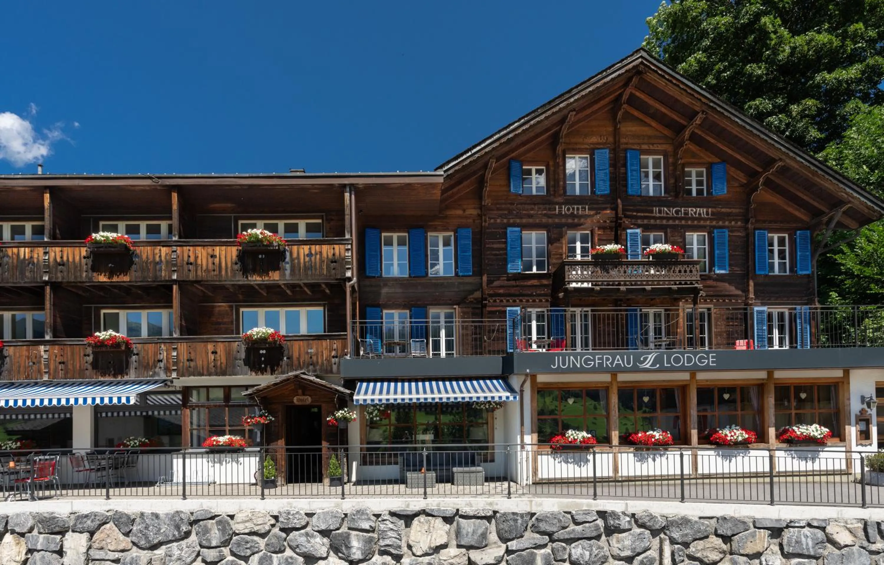 Property building in Jungfrau Lodge, Swiss Mountain Hotel