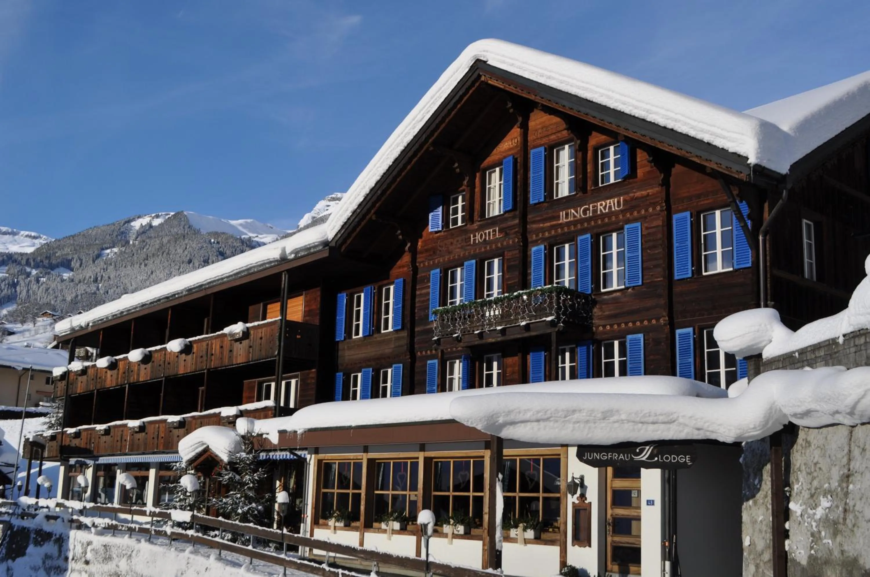 Property building in Jungfrau Lodge, Swiss Mountain Hotel