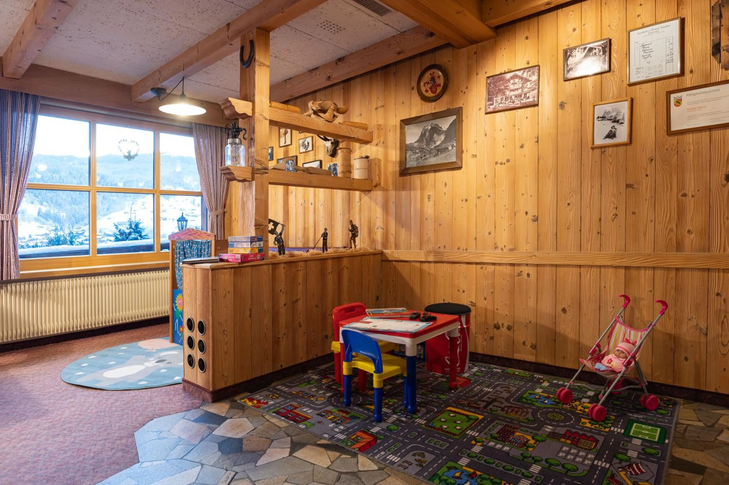 Game Room in Jungfrau Lodge, Swiss Mountain Hotel