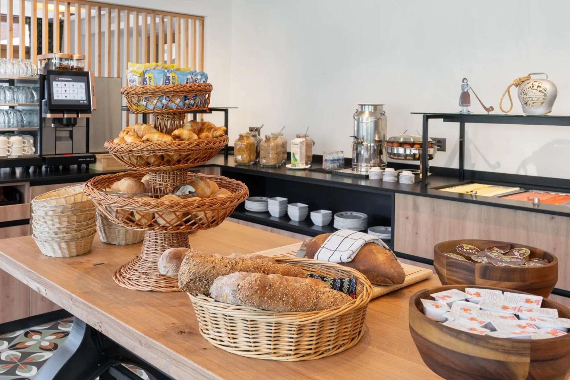 Breakfast in Jungfrau Lodge, Swiss Mountain Hotel