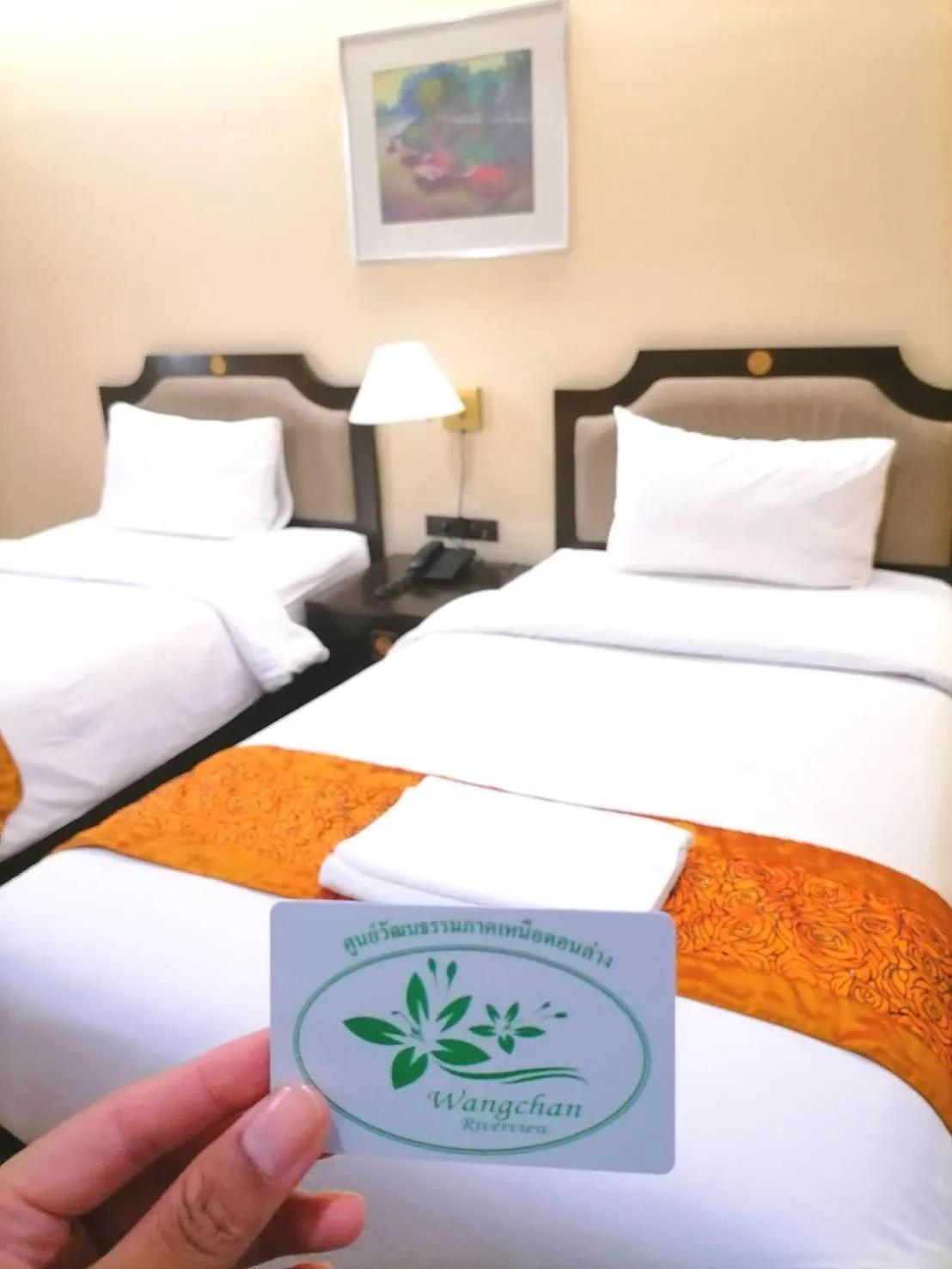 Photo of the whole room, Bed in Wangchan Riverview