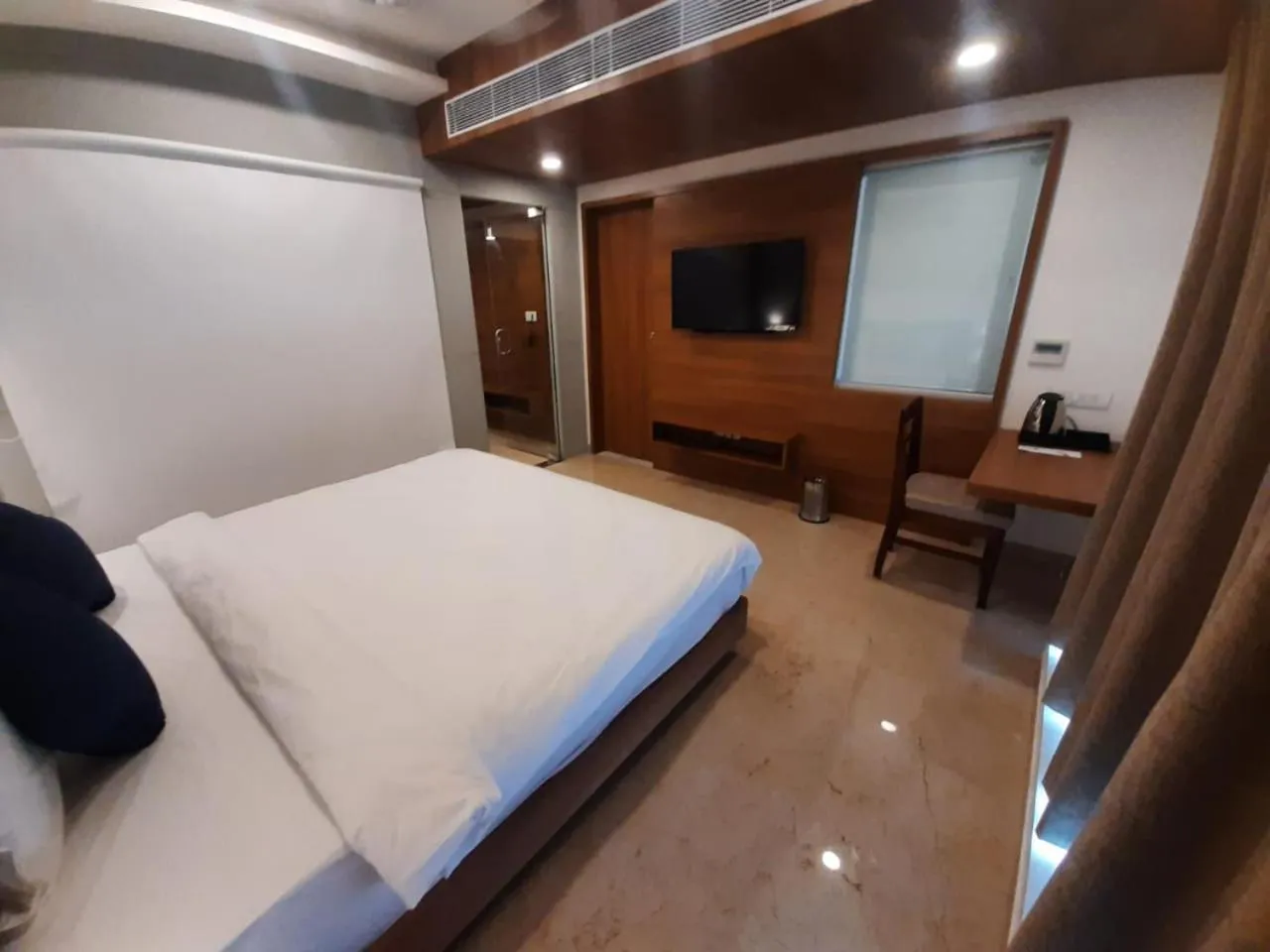 Bed in VITS The Somnath Gateway