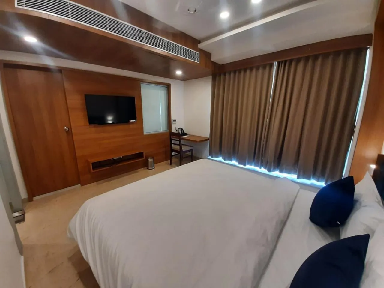 Bed in VITS The Somnath Gateway