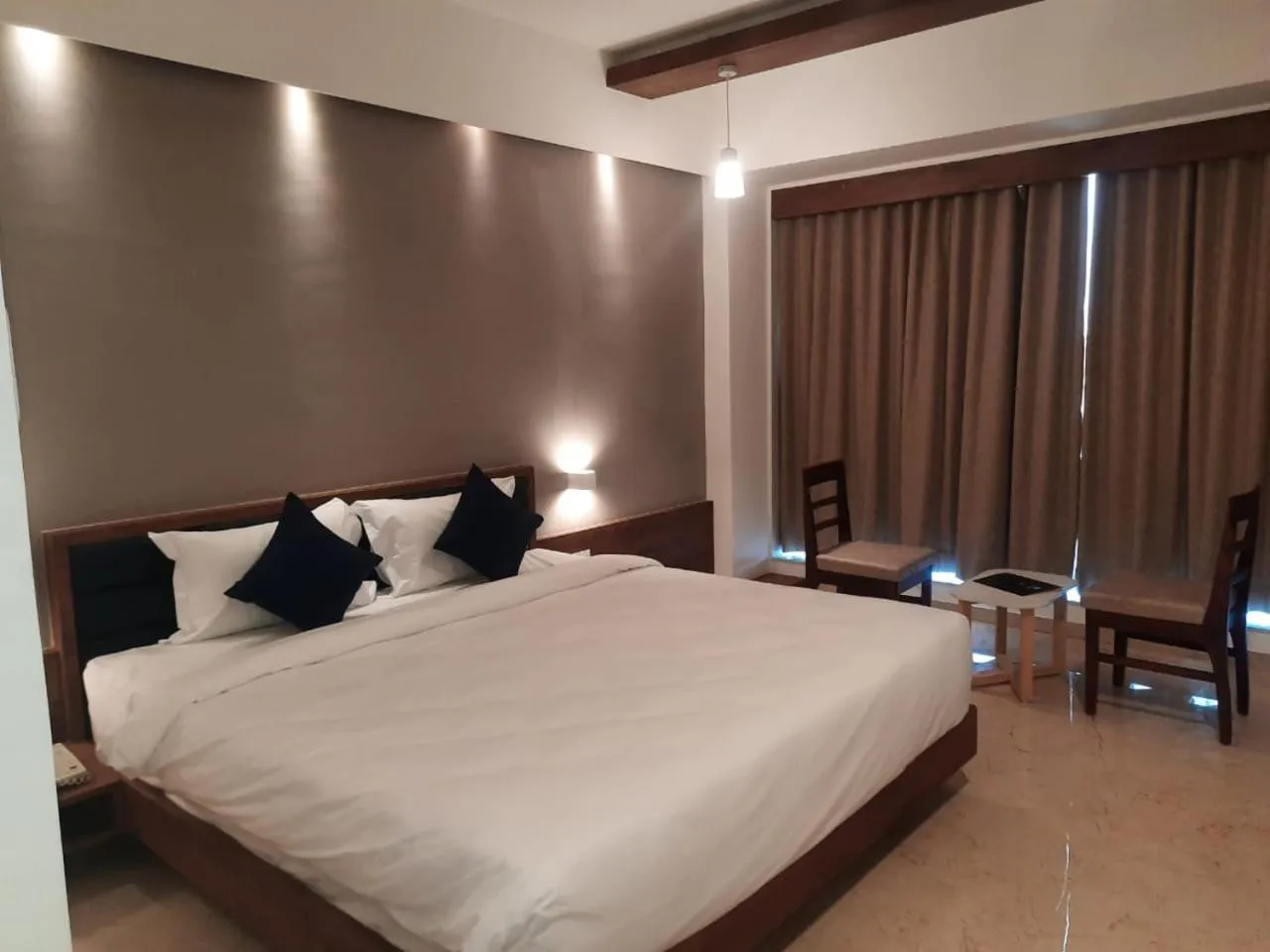 Bed in VITS The Somnath Gateway