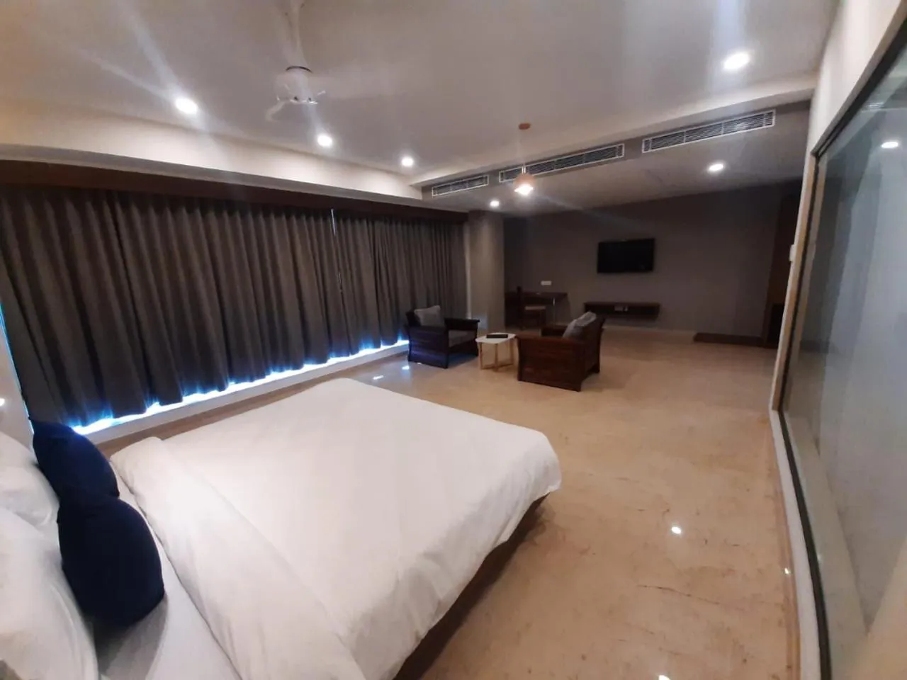 Bed in VITS The Somnath Gateway