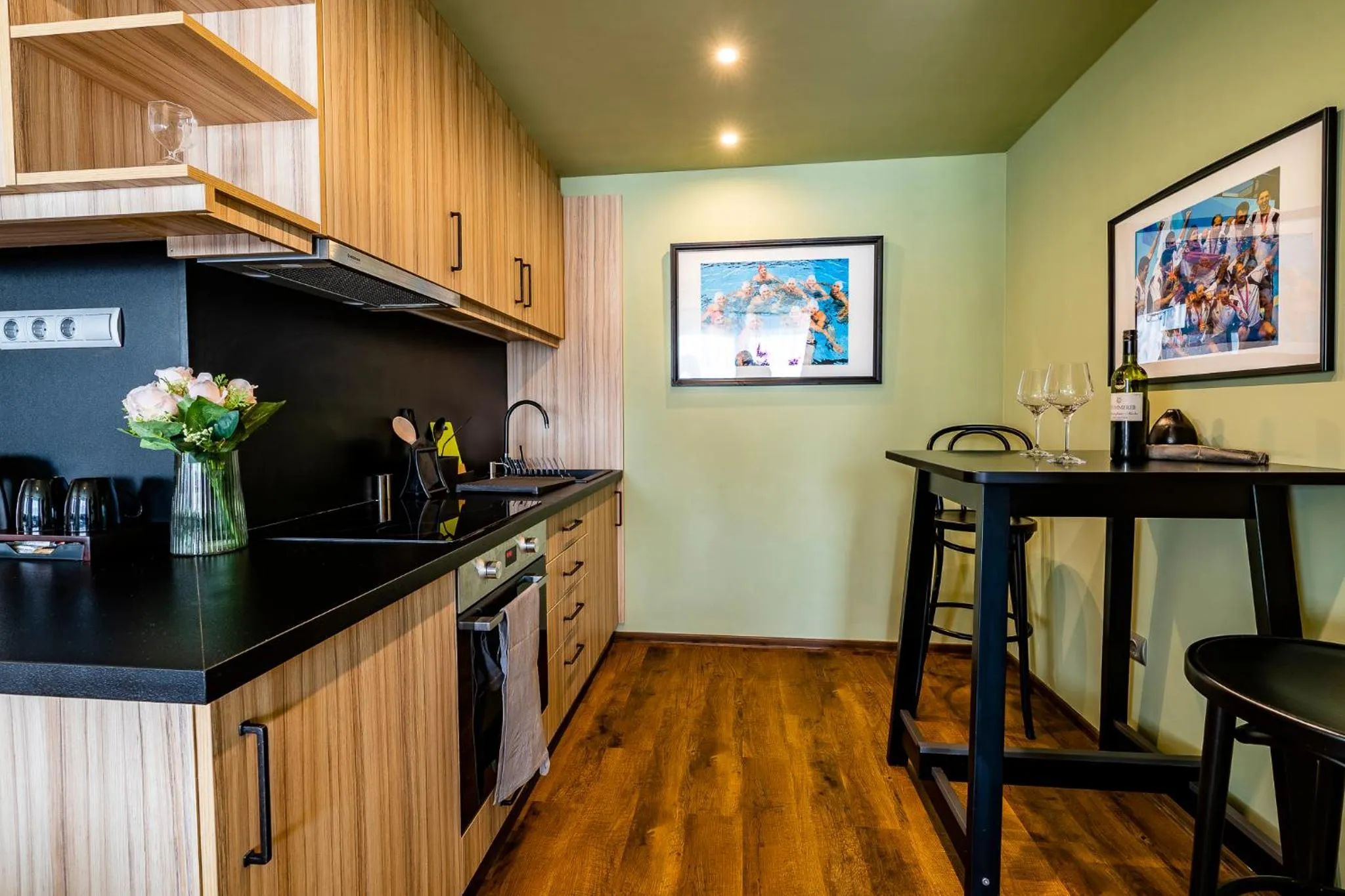 Kitchen or kitchenette in Allure Healthy Hotel & Spa