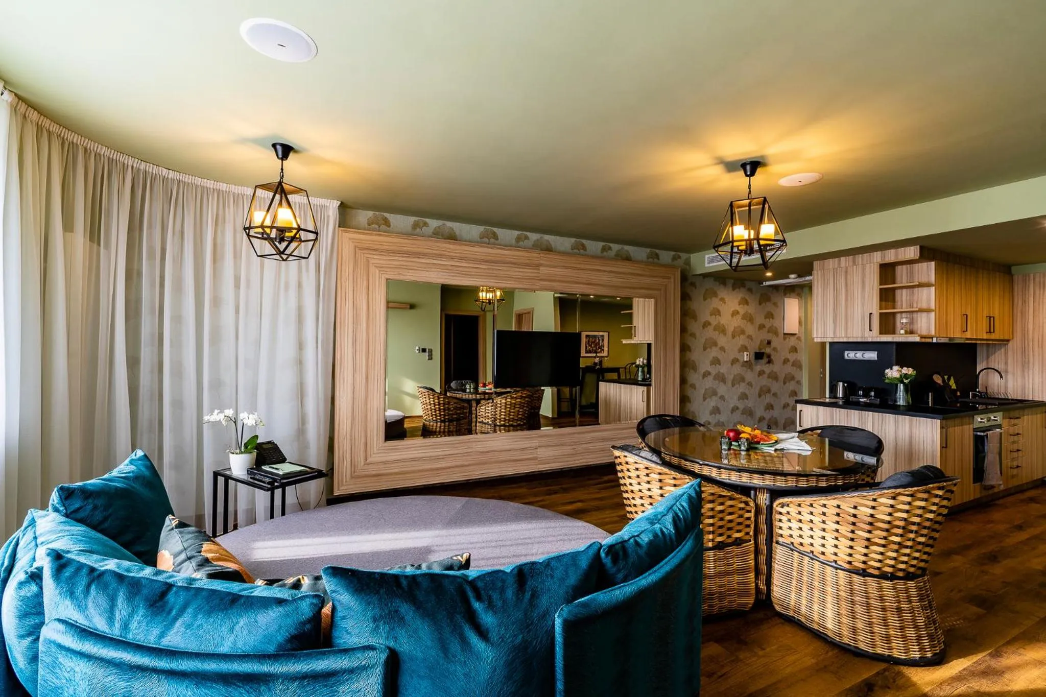 Kitchen or kitchenette in Allure Healthy Hotel & Spa