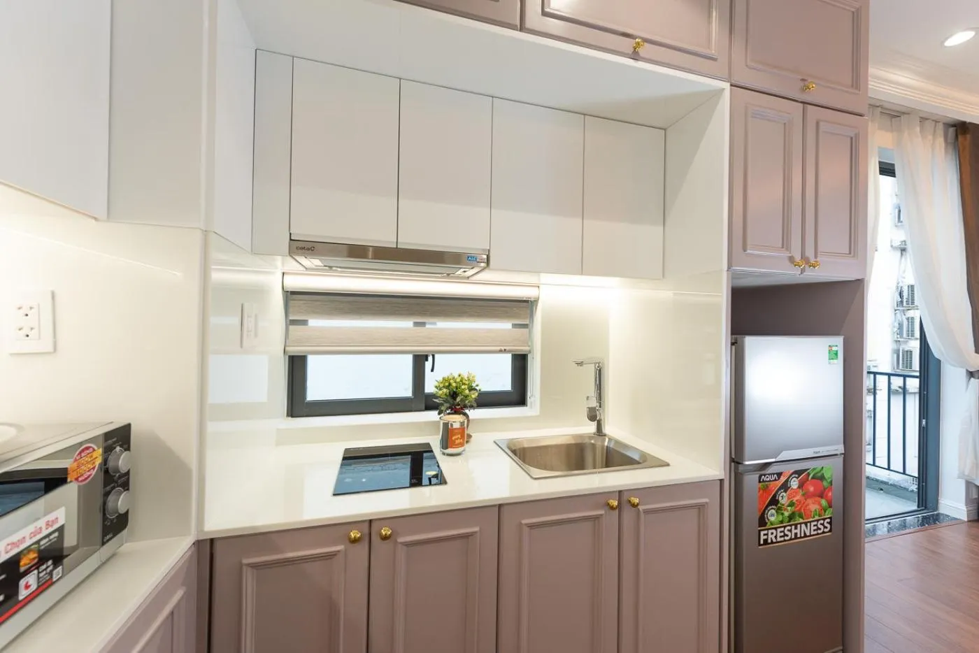 Kitchen or kitchenette in Ngan Ha 2 Apartment