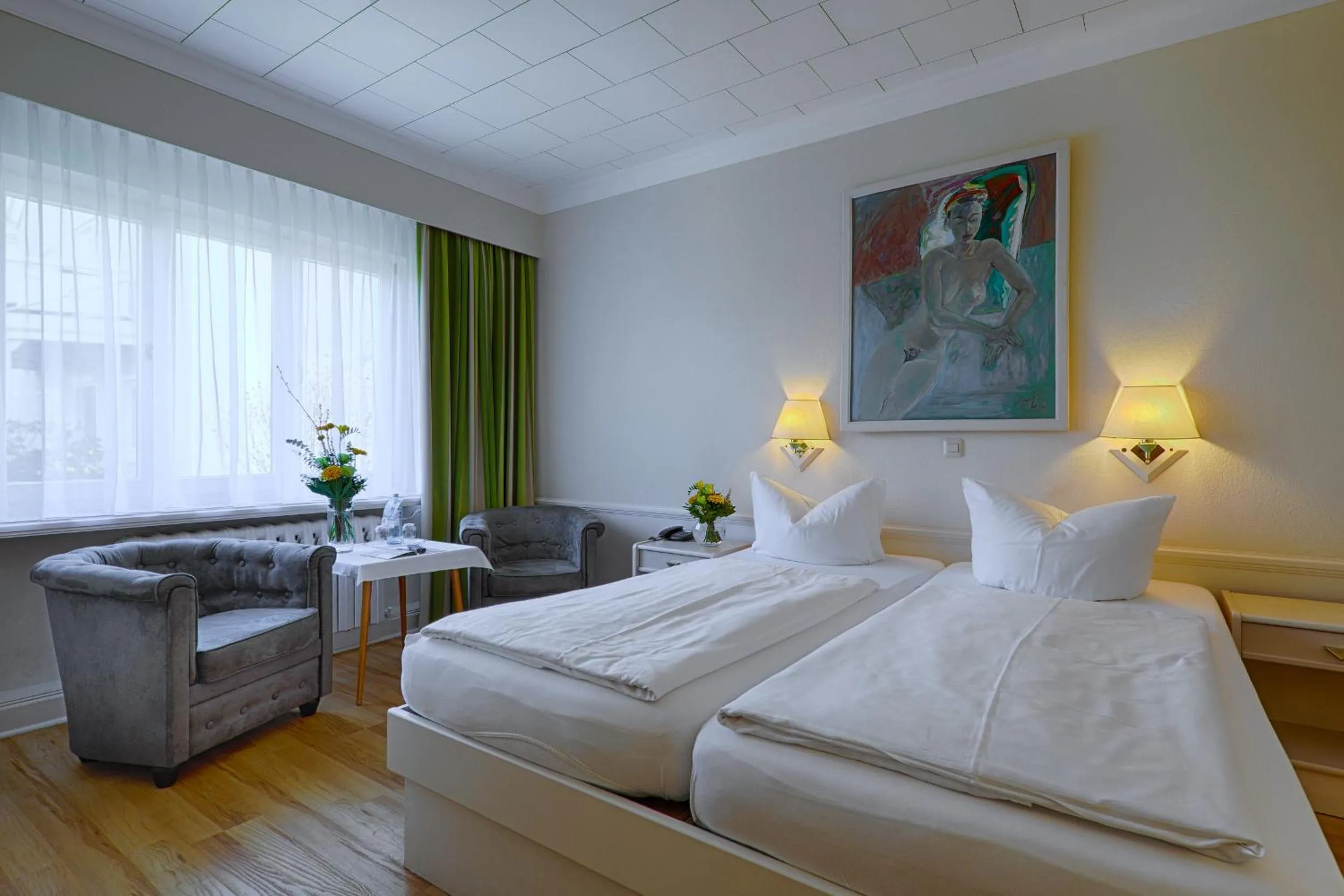 Photo of the whole room, Bed in Meeressterne Hotel Residenz in Heringsdorf