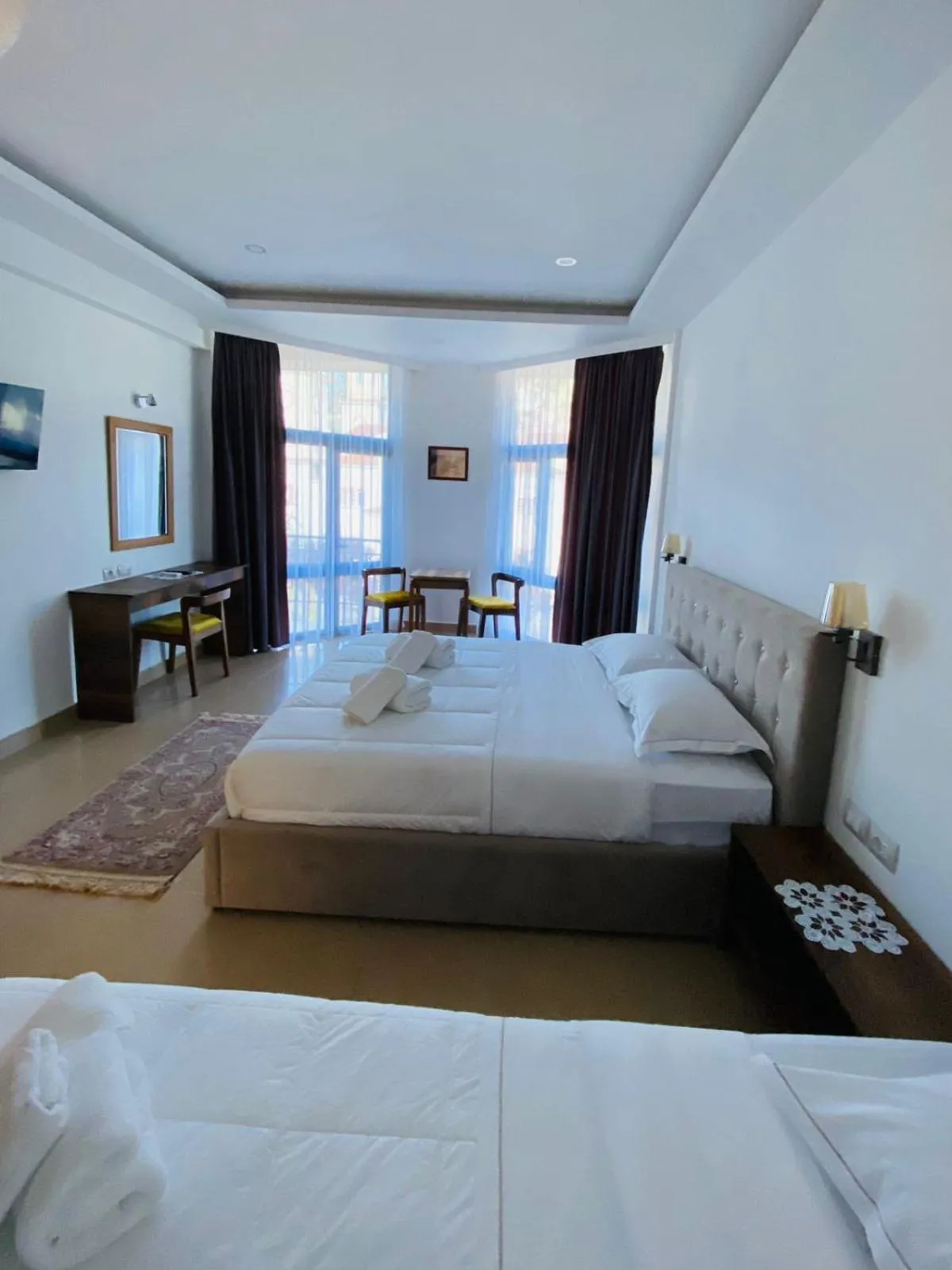 Bed in Hotel Republika Berat