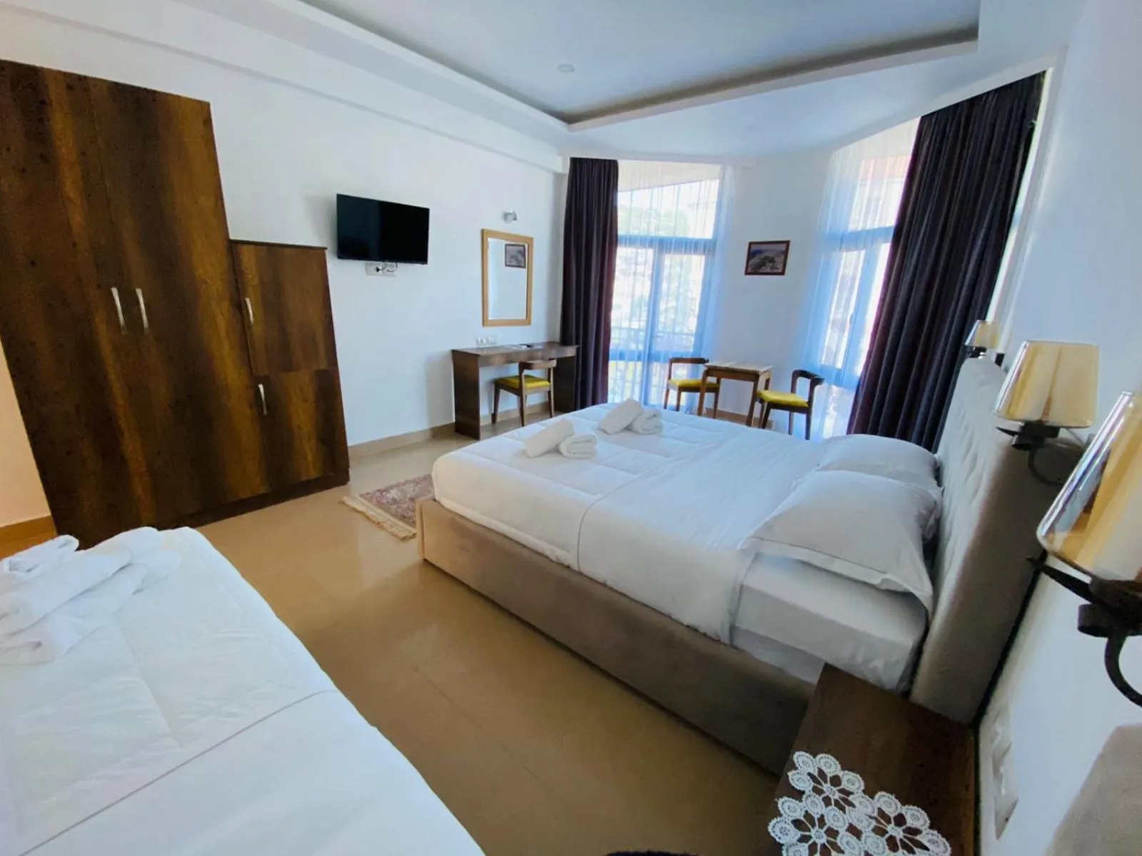 Bed in Hotel Republika Berat
