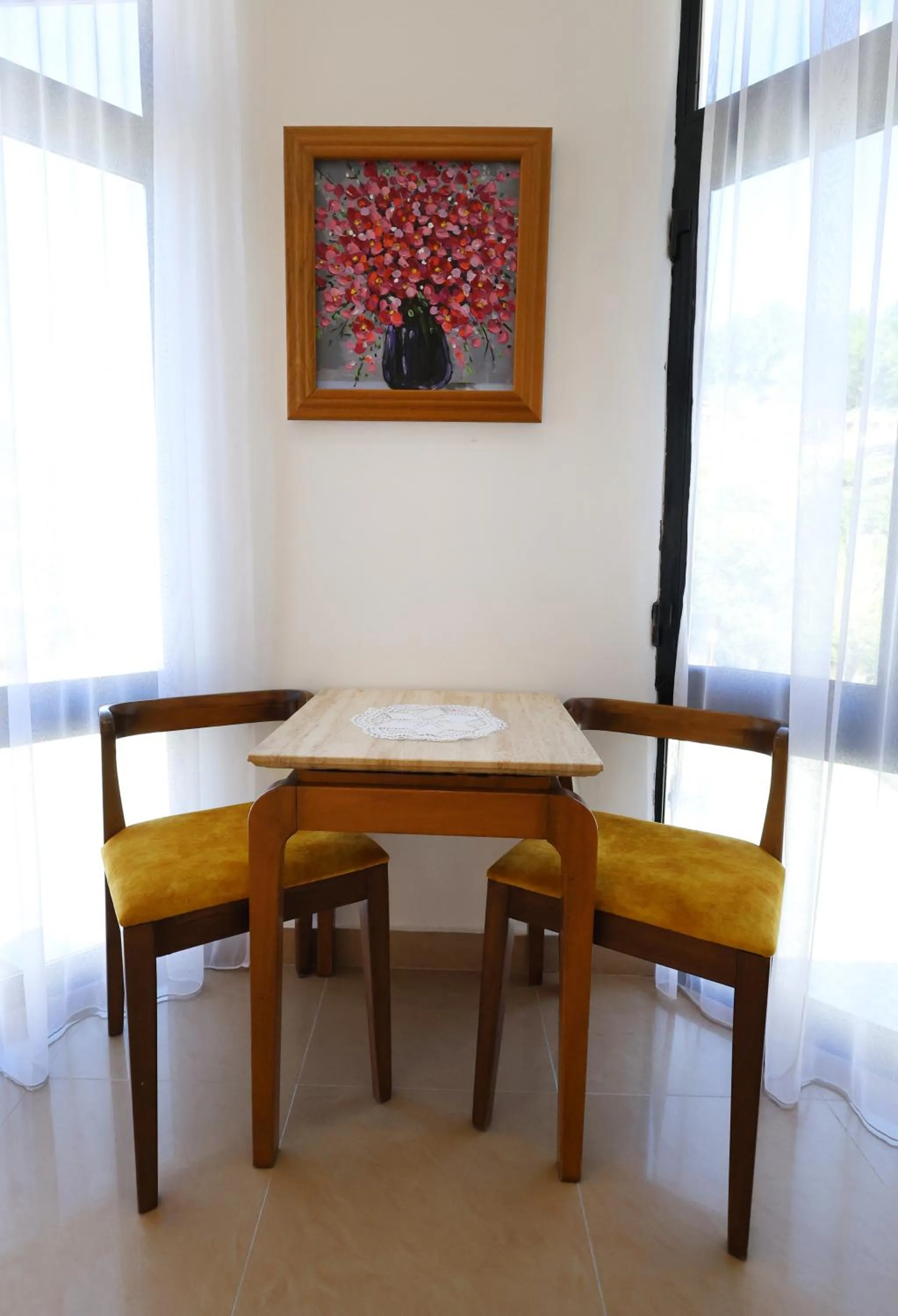 Seating area in Hotel Republika Berat