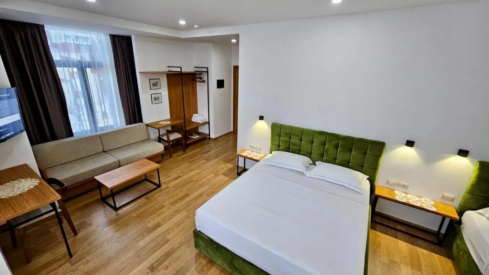 Bed in Hotel Republika Berat