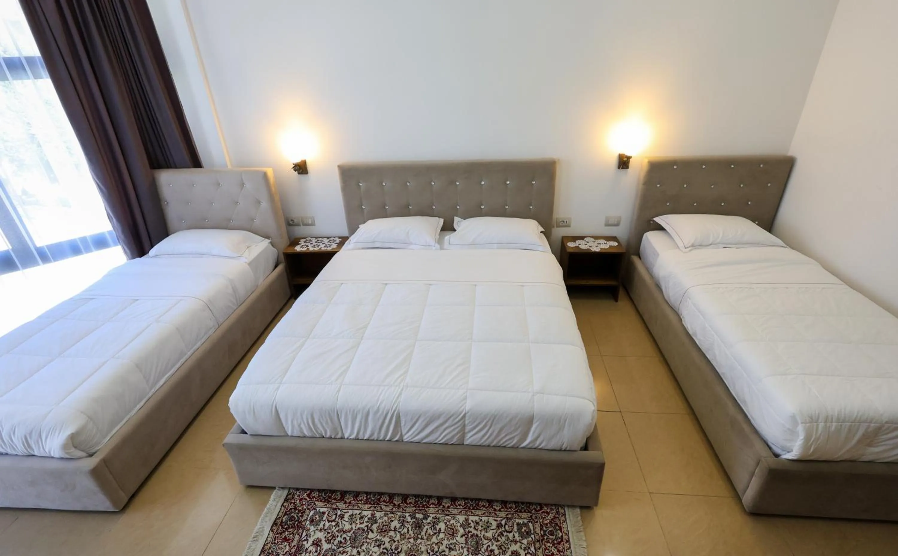 Bed in Hotel Republika Berat