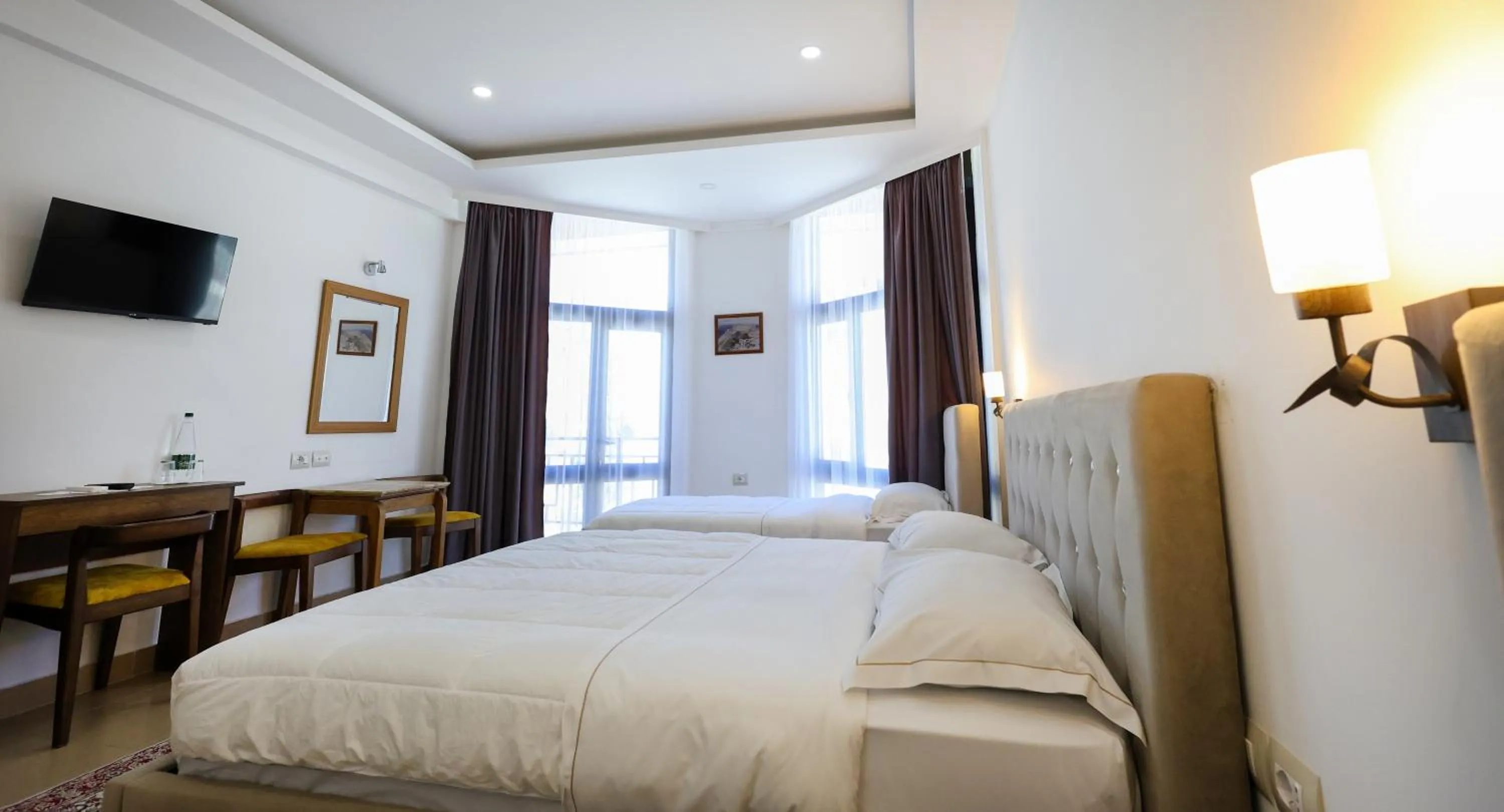 Bed in Hotel Republika Berat