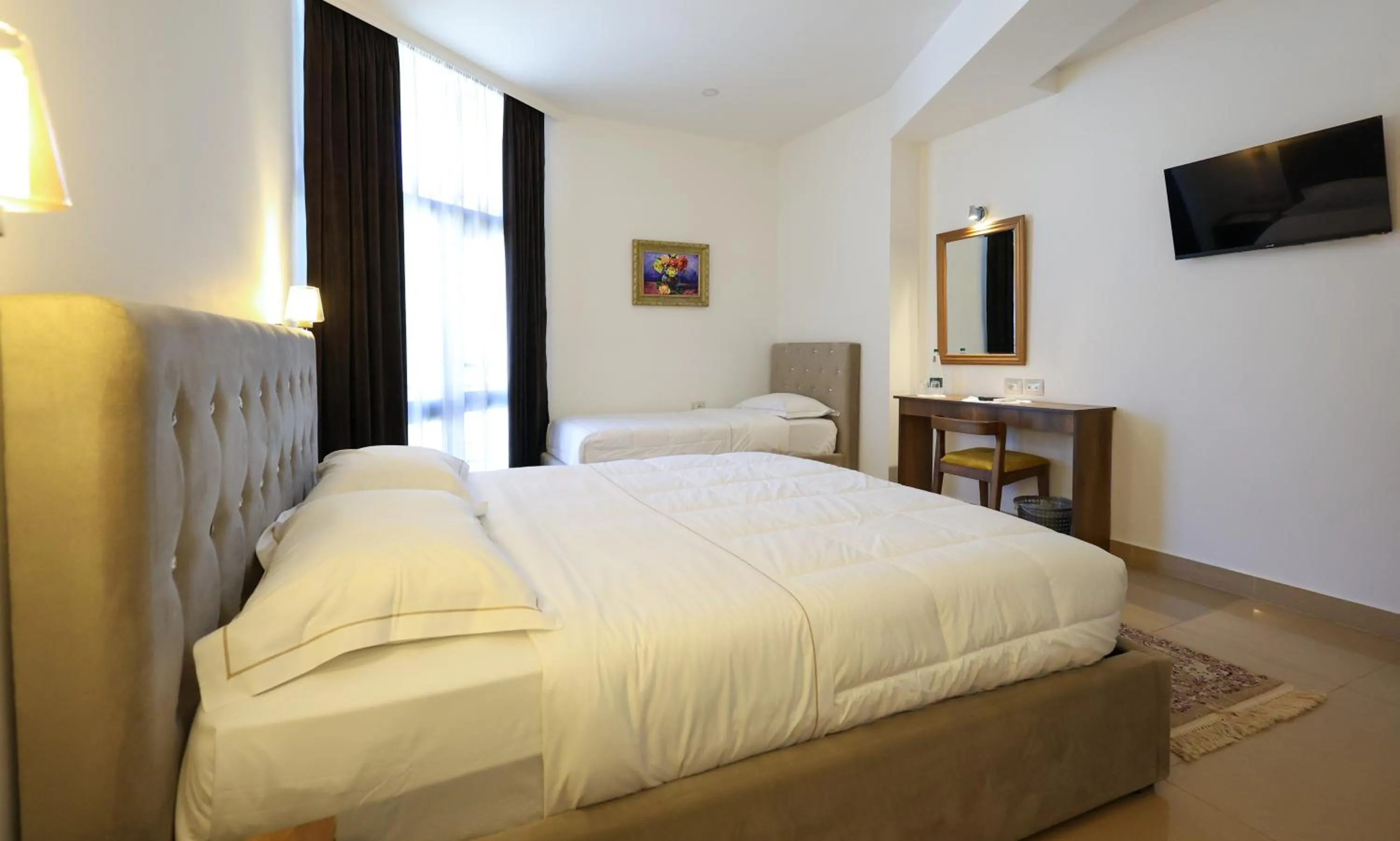 Bed in Hotel Republika Berat