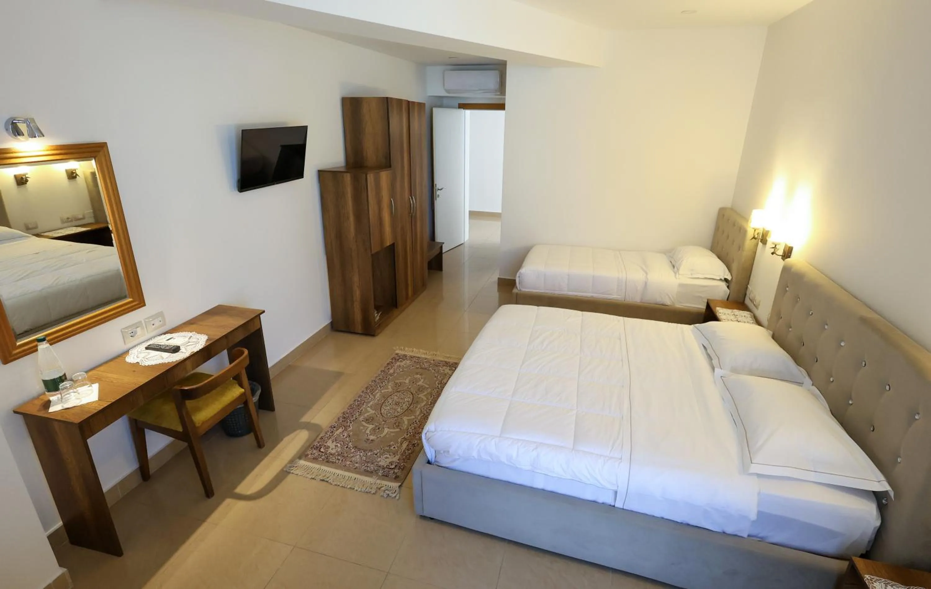 Bed in Hotel Republika Berat