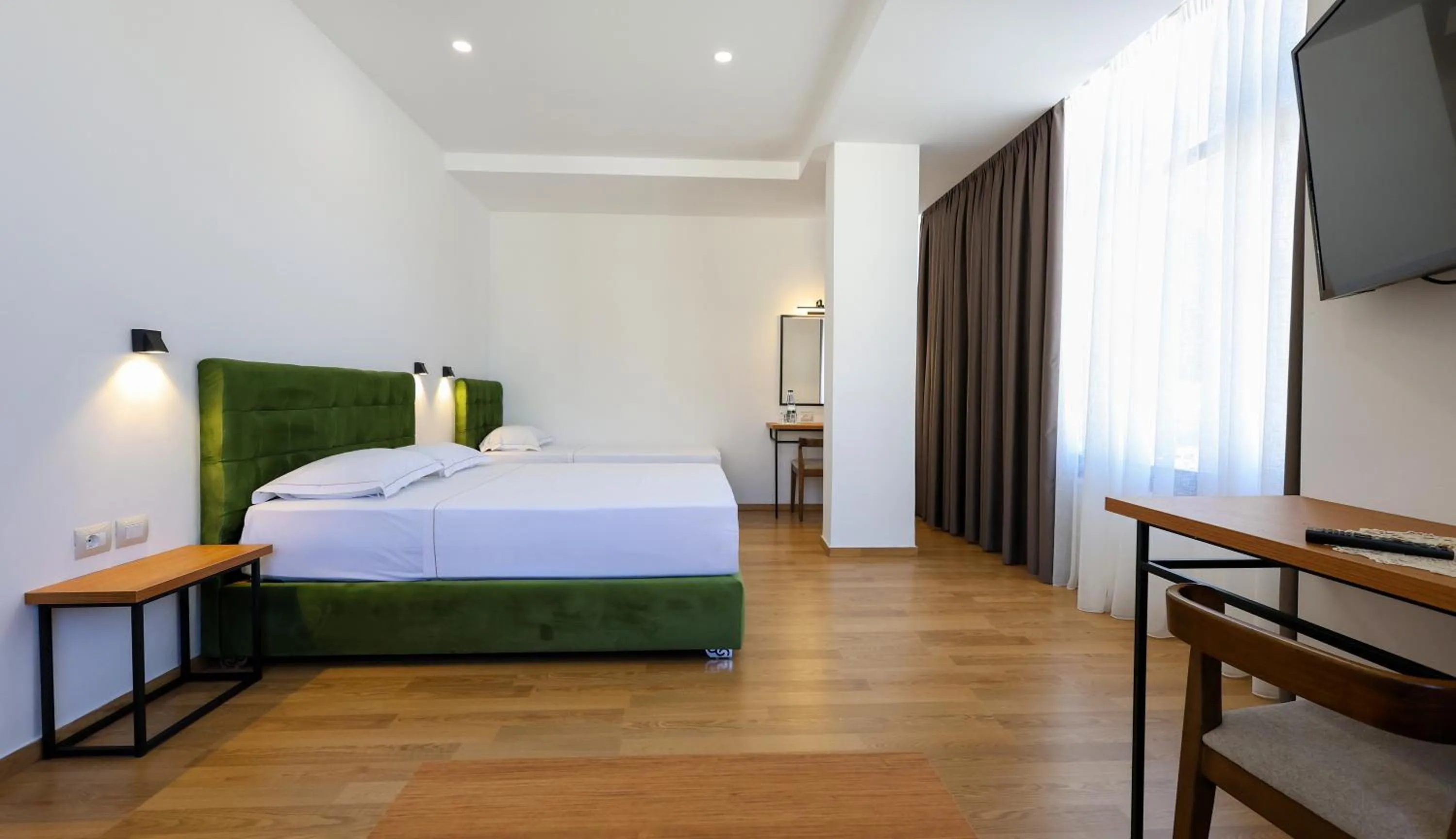 Bed in Hotel Republika Berat