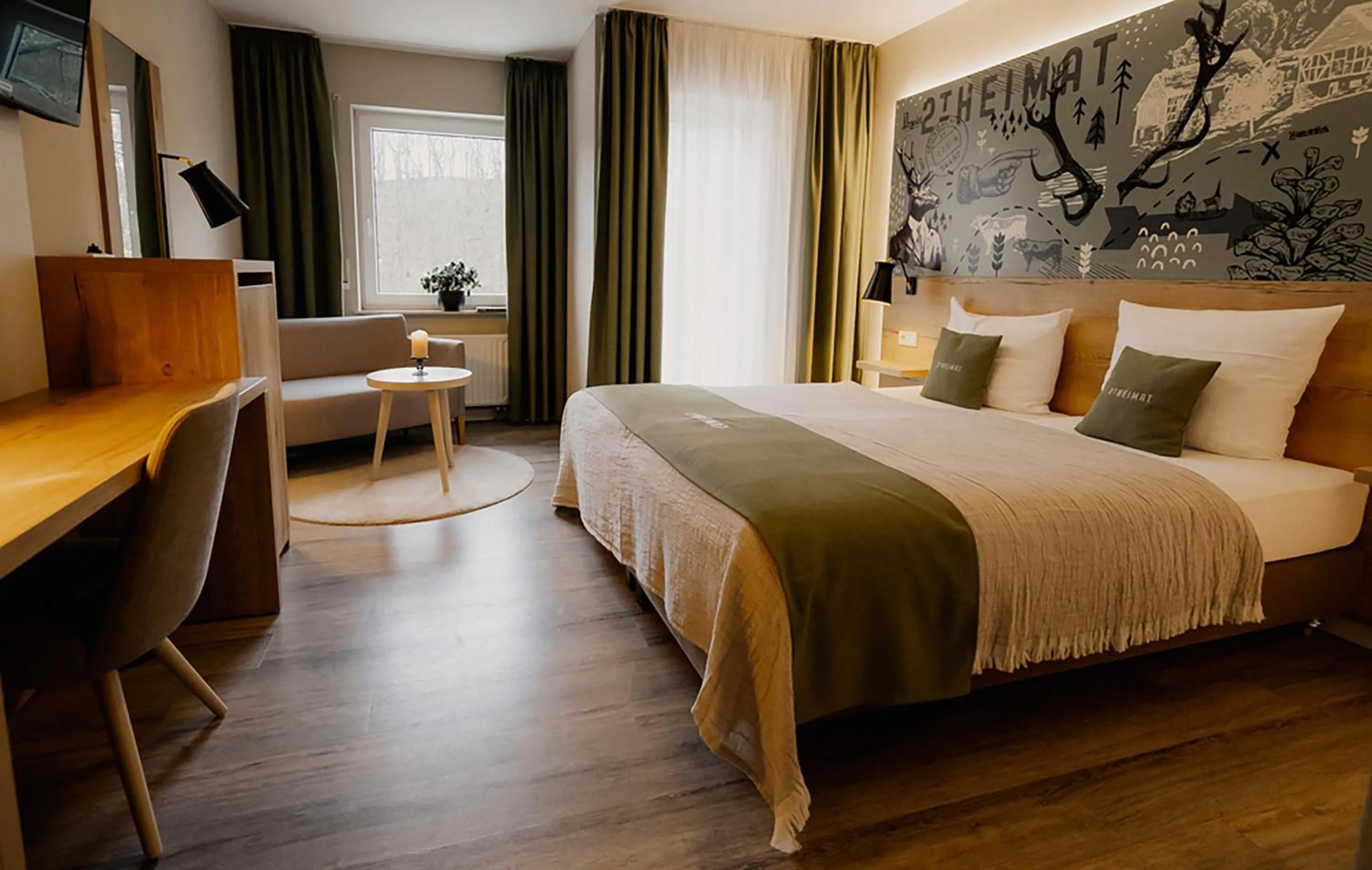 Bed in 2tHEIMAT - Hotel & Restaurant