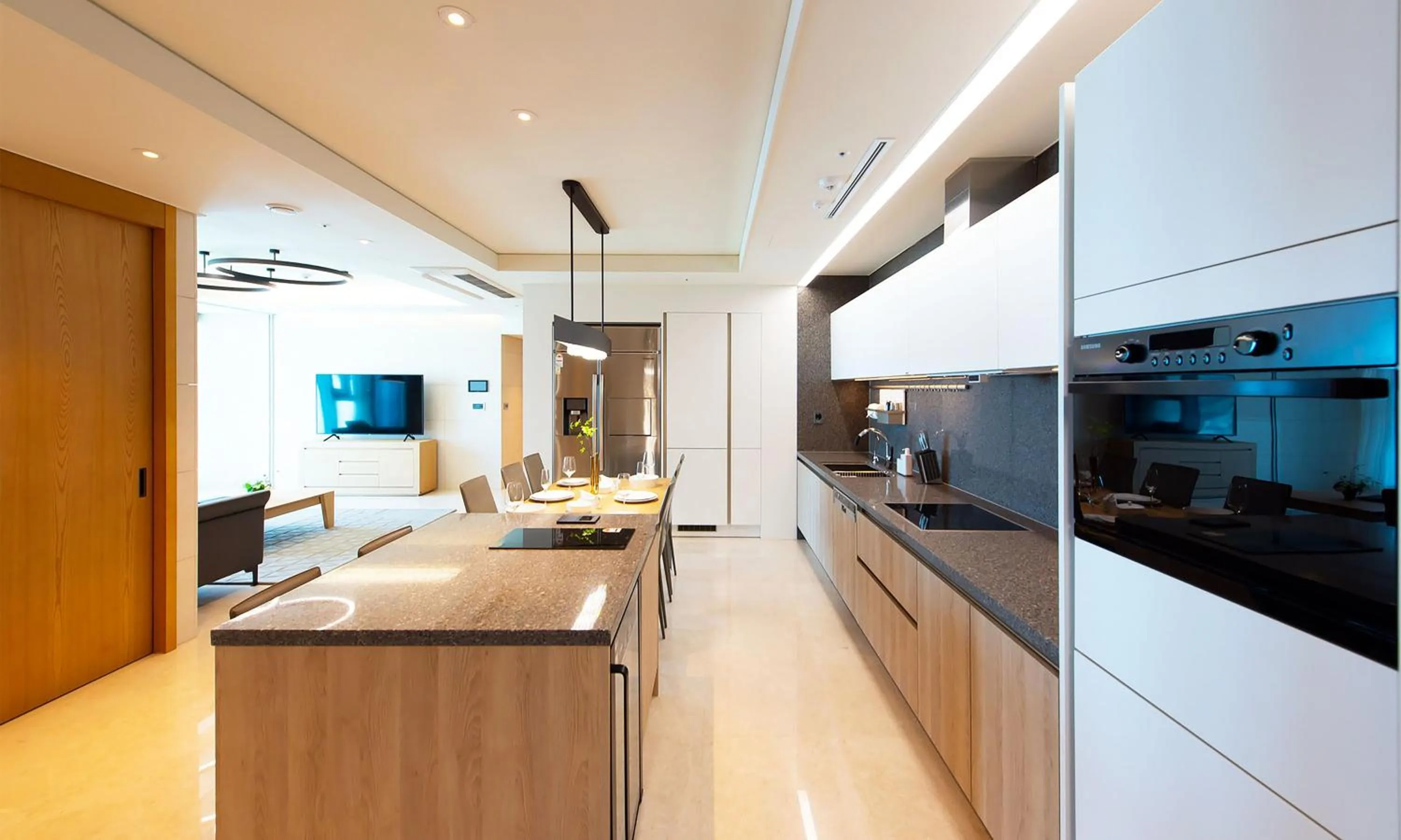 Communal kitchen in LCT Residence