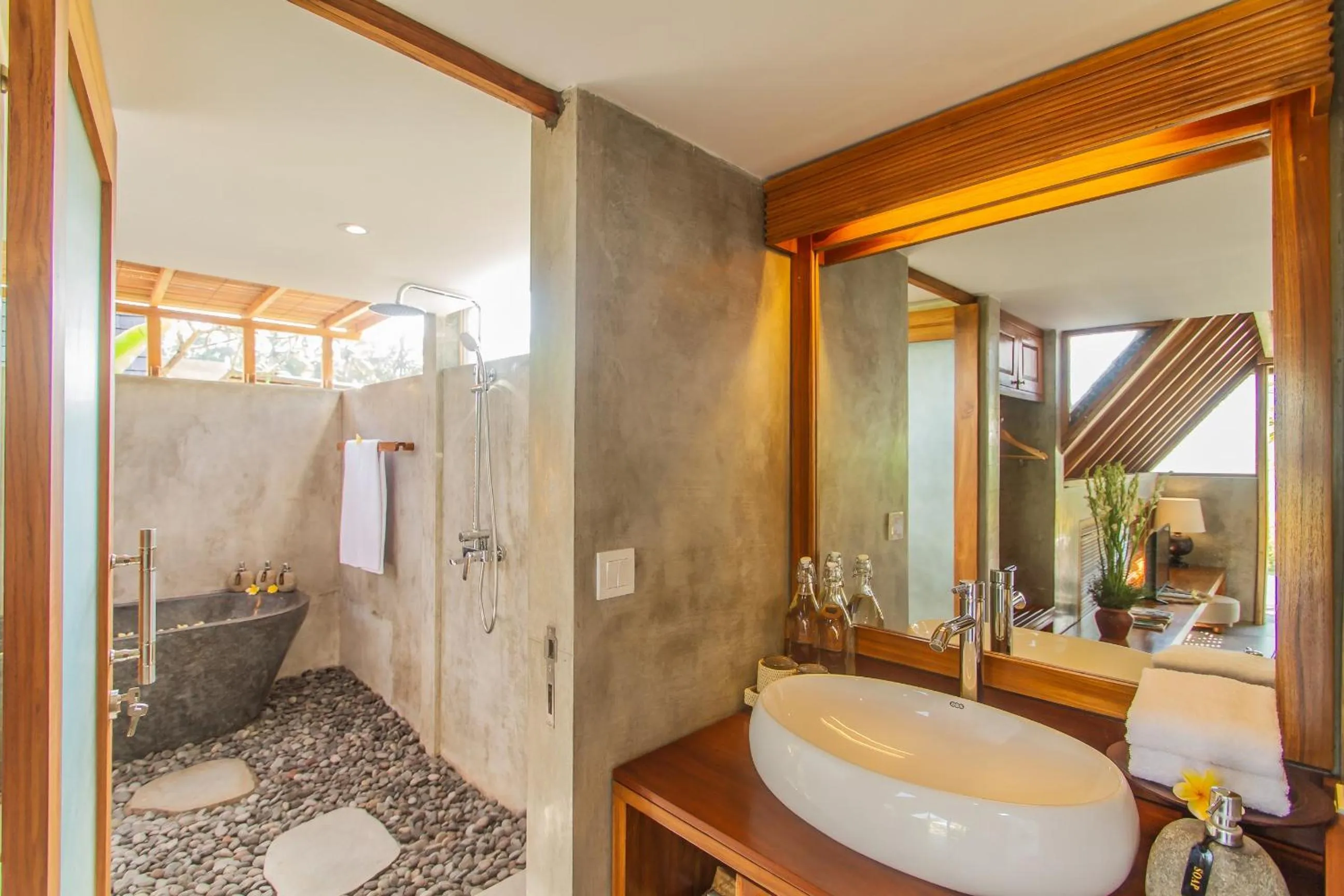 Shower in Lasamana Villas Ubud by GenuineHost
