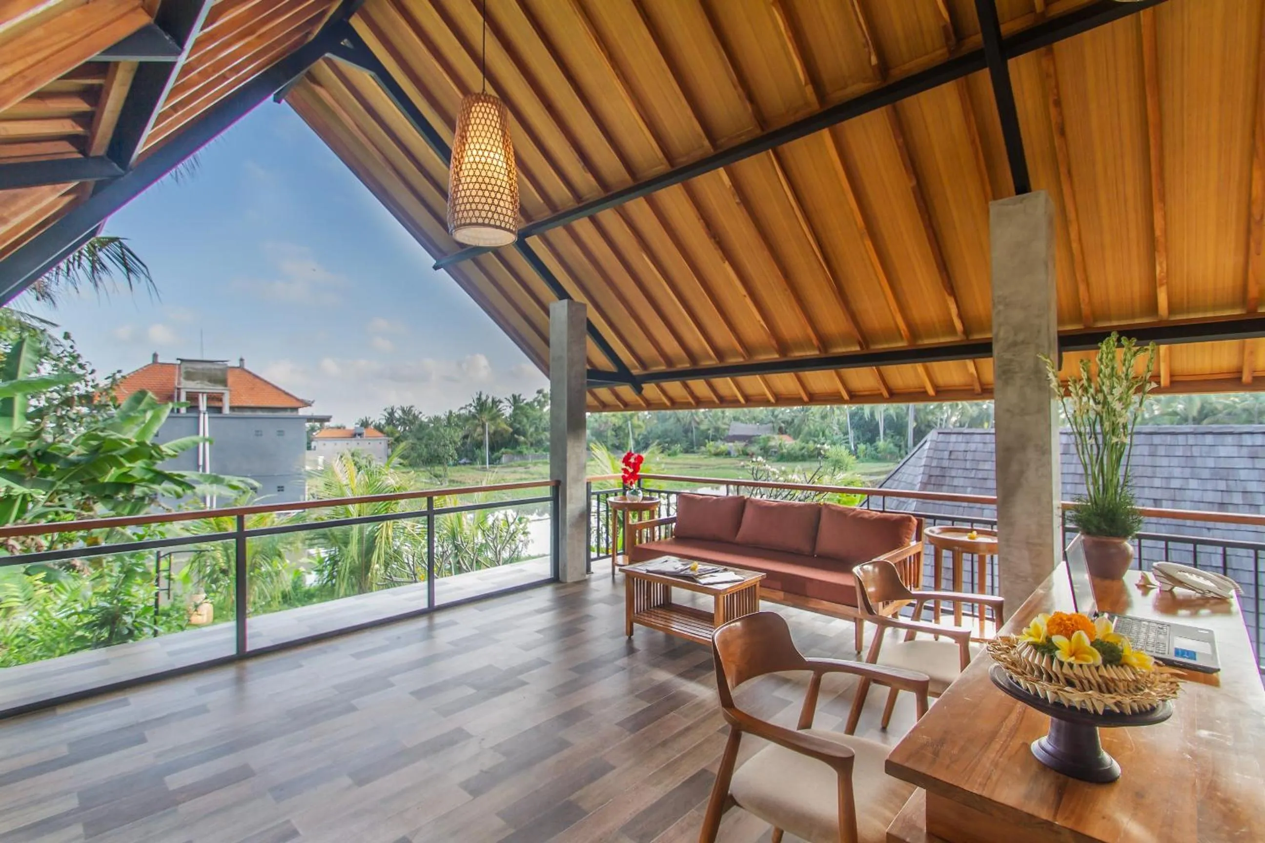 Balcony/Terrace in Lasamana Villas Ubud by GenuineHost