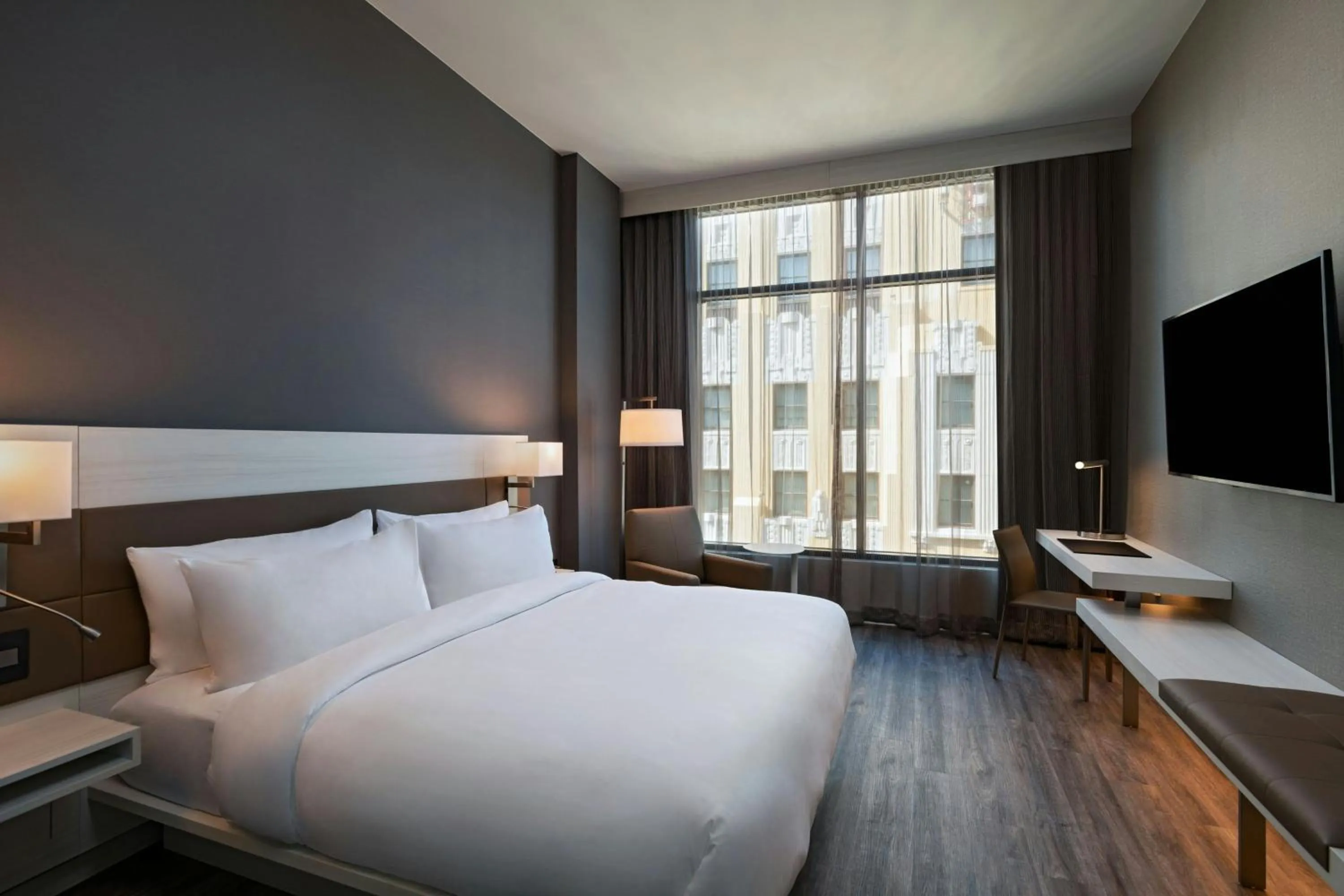 Photo of the whole room, Bed in AC Hotel by Marriott Fort Worth Downtown