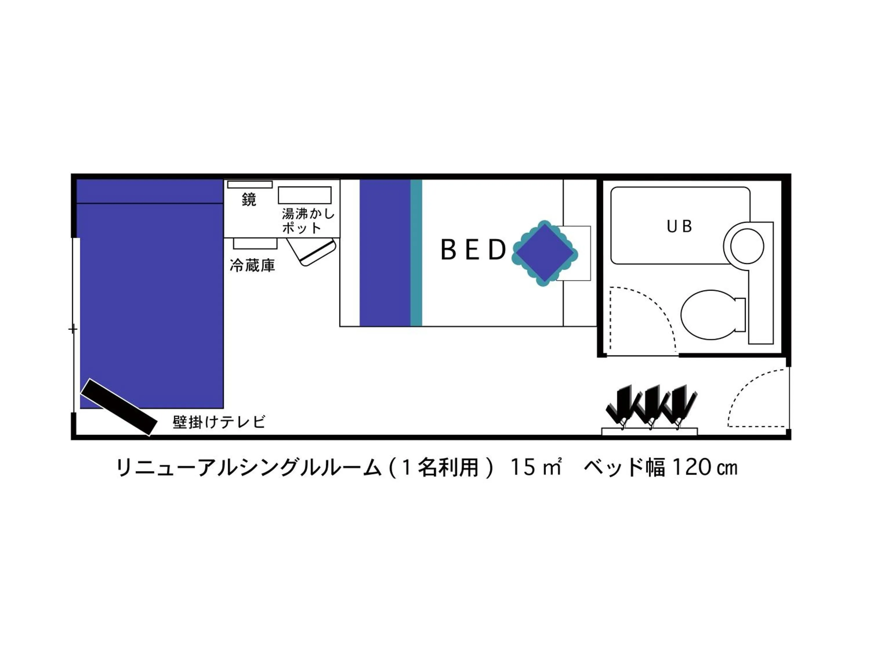 Floor plan in Hotel Area One Ise Inter