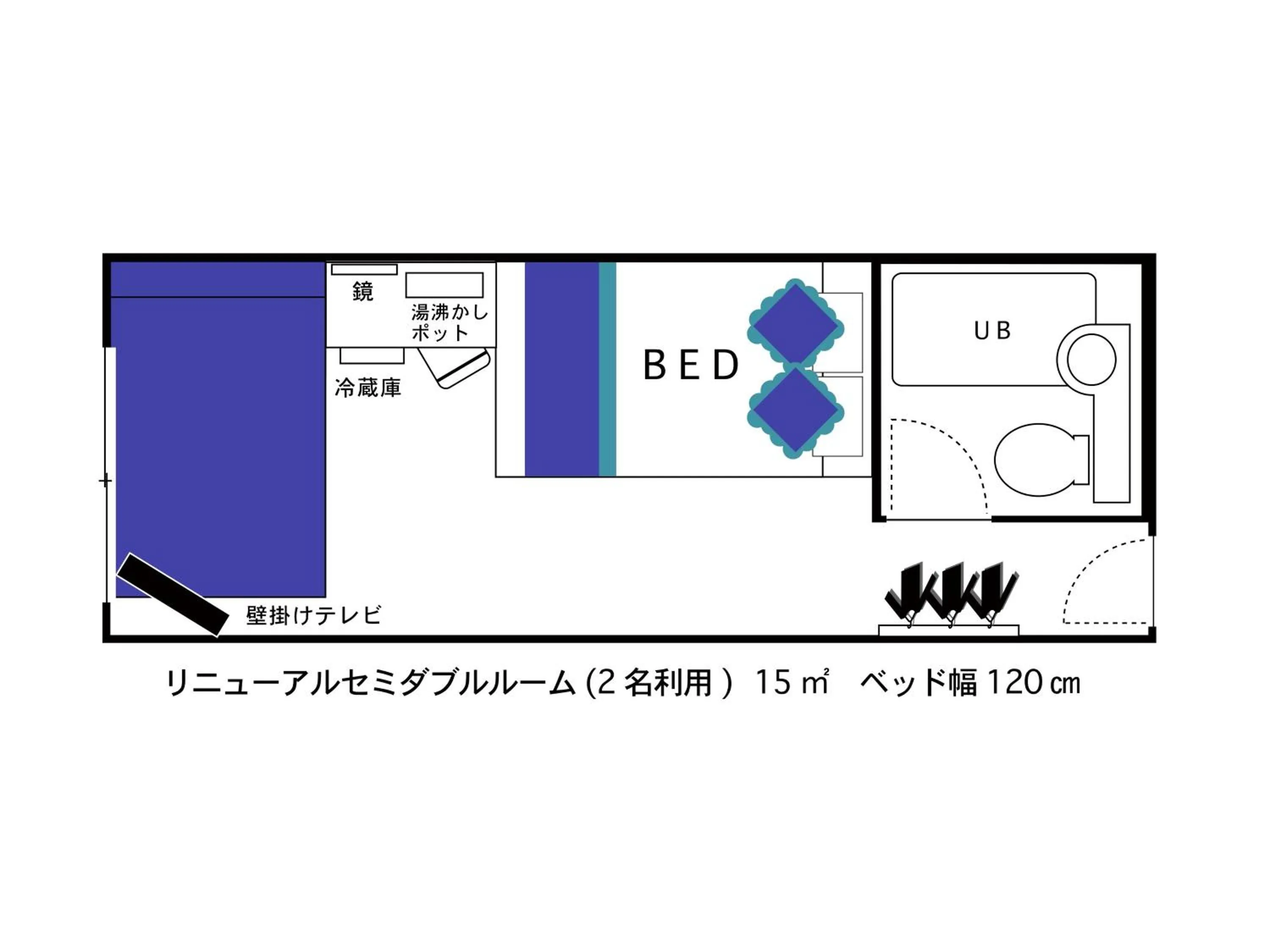 Floor plan in Hotel Area One Ise Inter