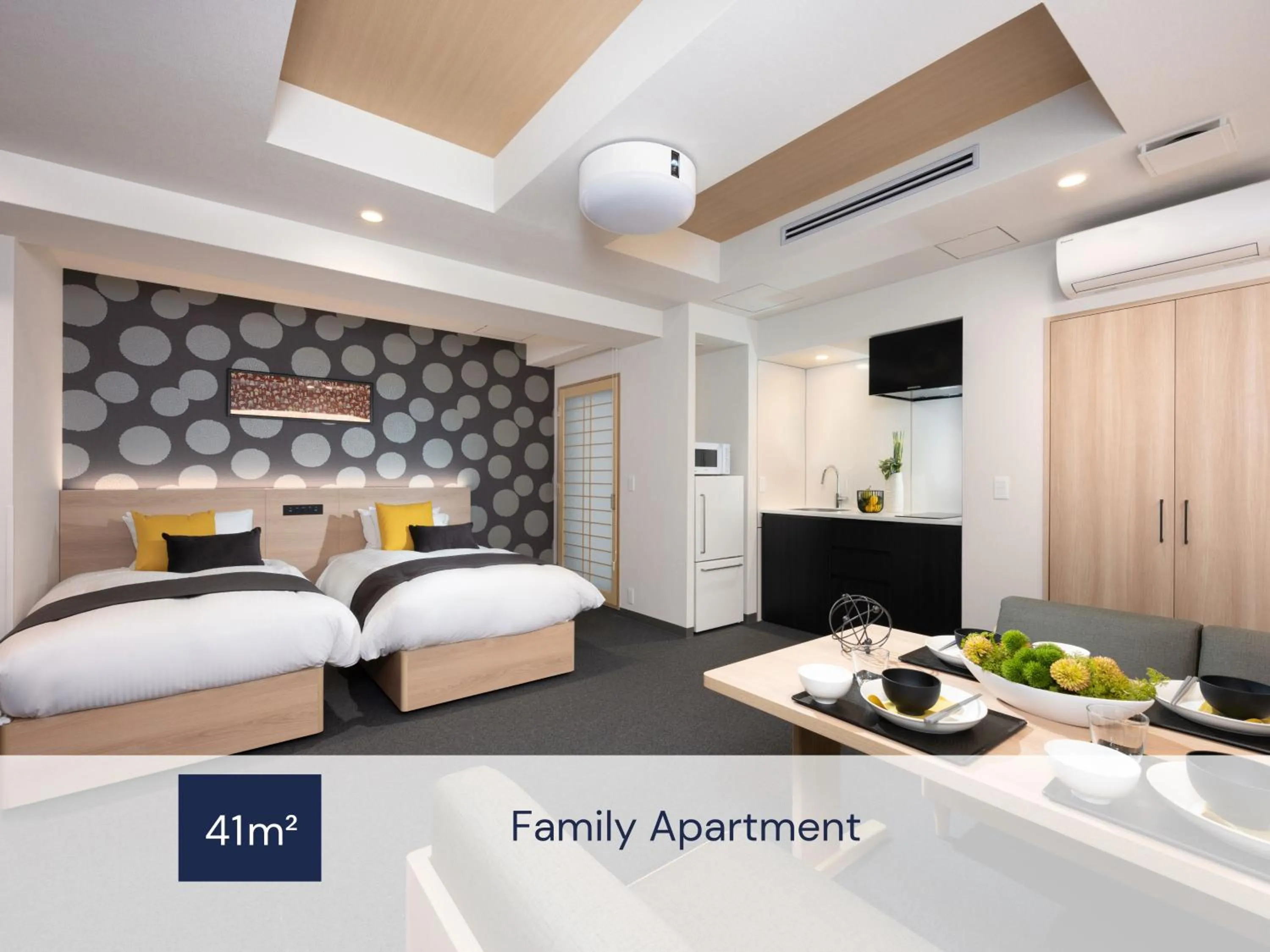 Photo of the whole room, Bed in MIMARU Osaka Namba North