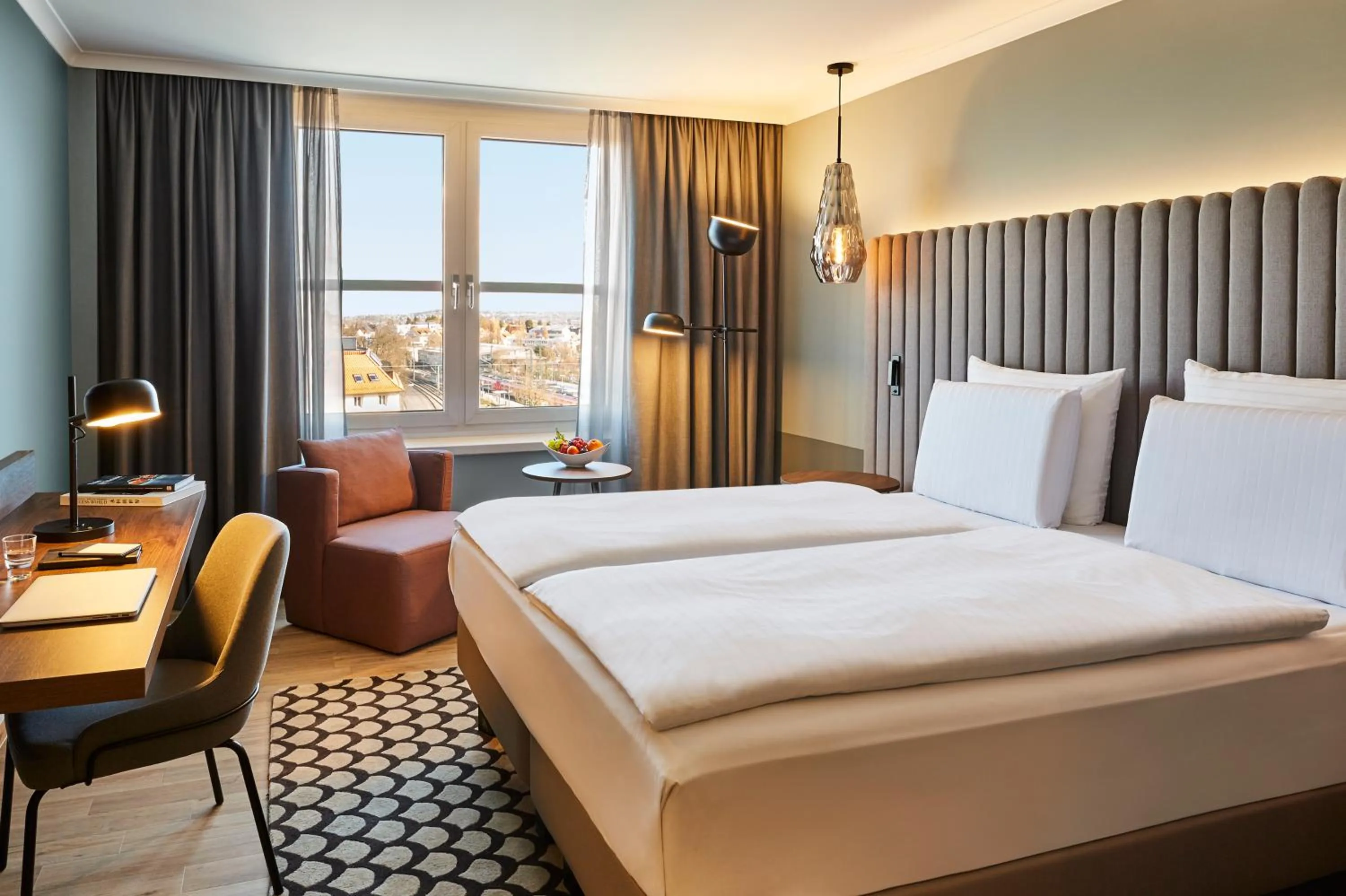 Bedroom, Bed in Pullman Stuttgart Fontana