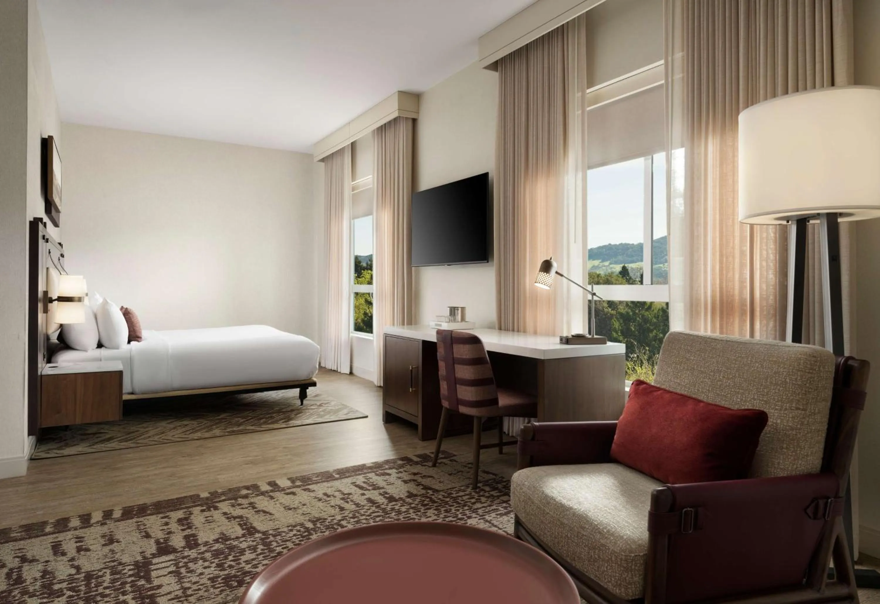 Bedroom, Bed in The Knoll Hotel Napa Valley, Tapestry Collection by Hilton