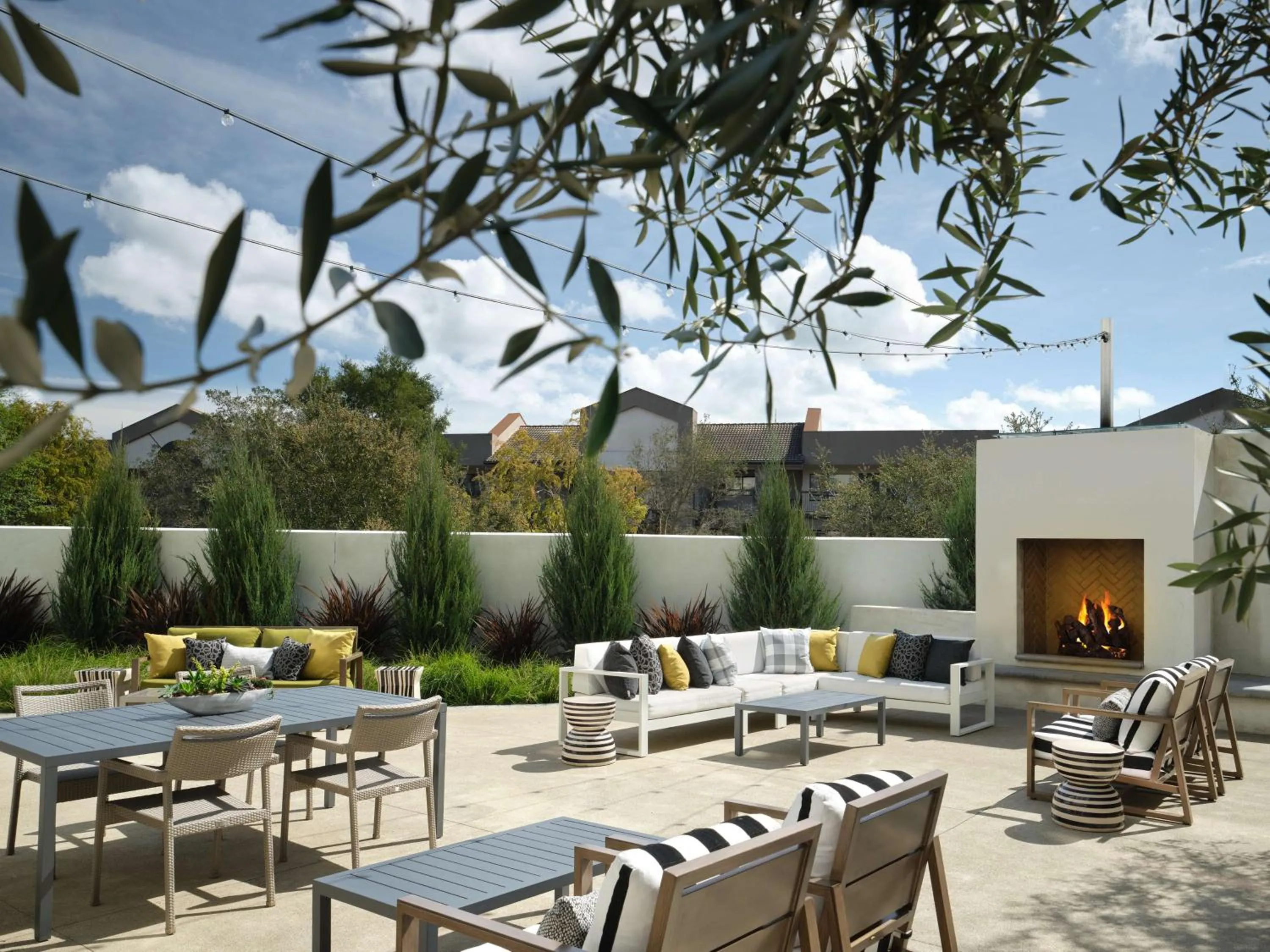 Patio in The Knoll Hotel Napa Valley, Tapestry Collection by Hilton