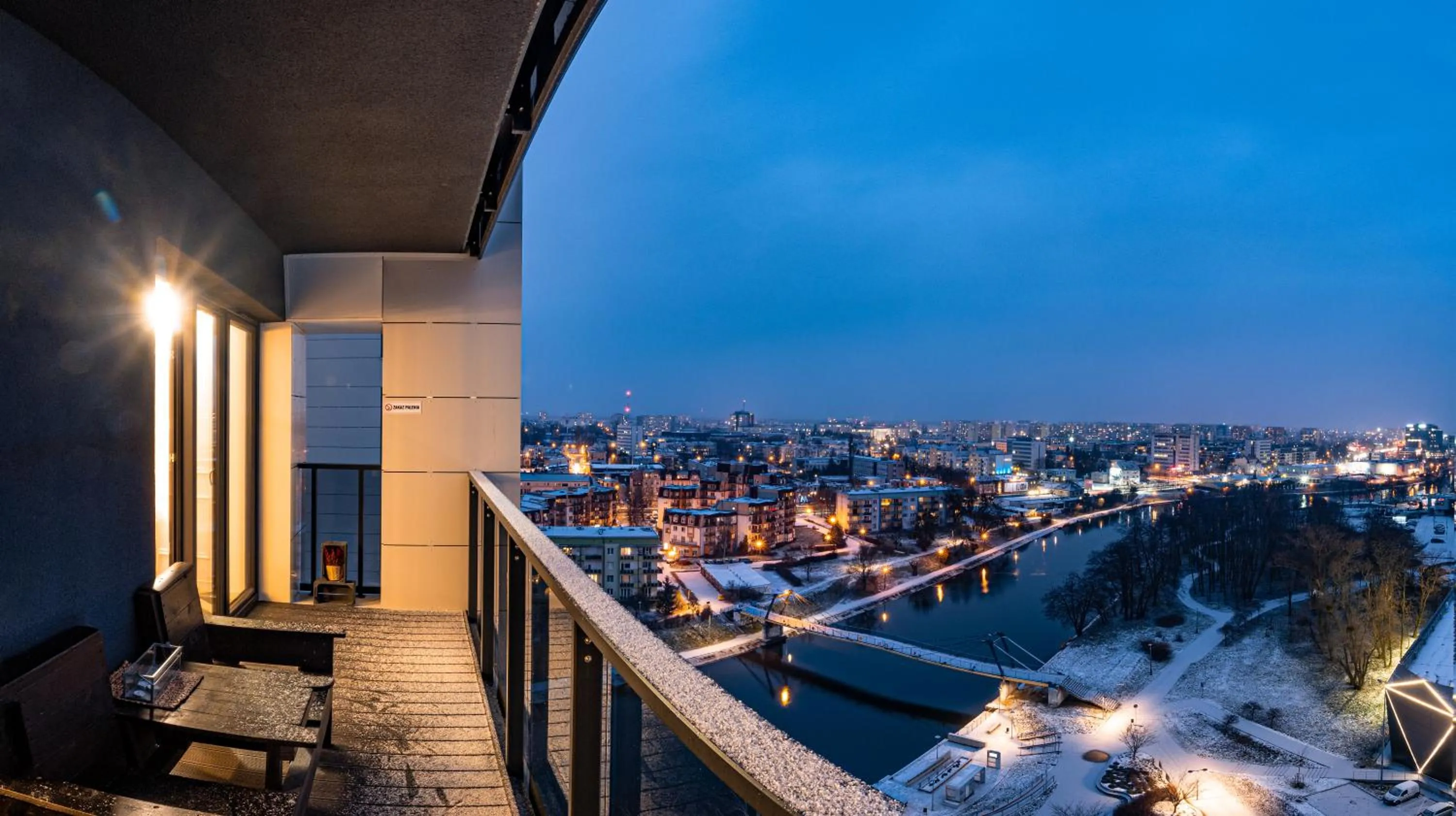 Balcony/Terrace in E&A Royal Luxury Apartments, Bydgoszcz - SKYLINE