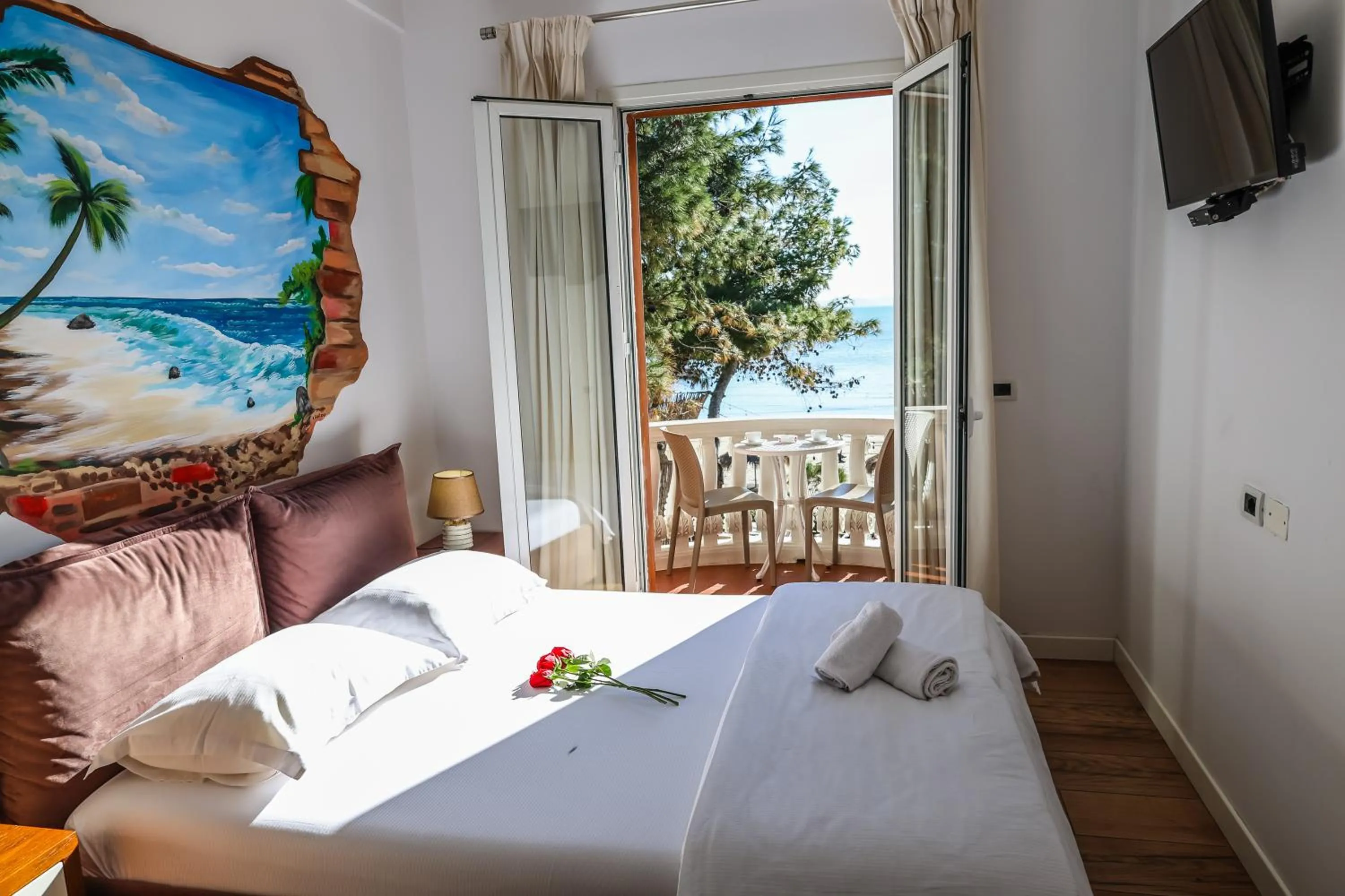 Double Room with Balcony and Sea View in COSMO Beach Hotel