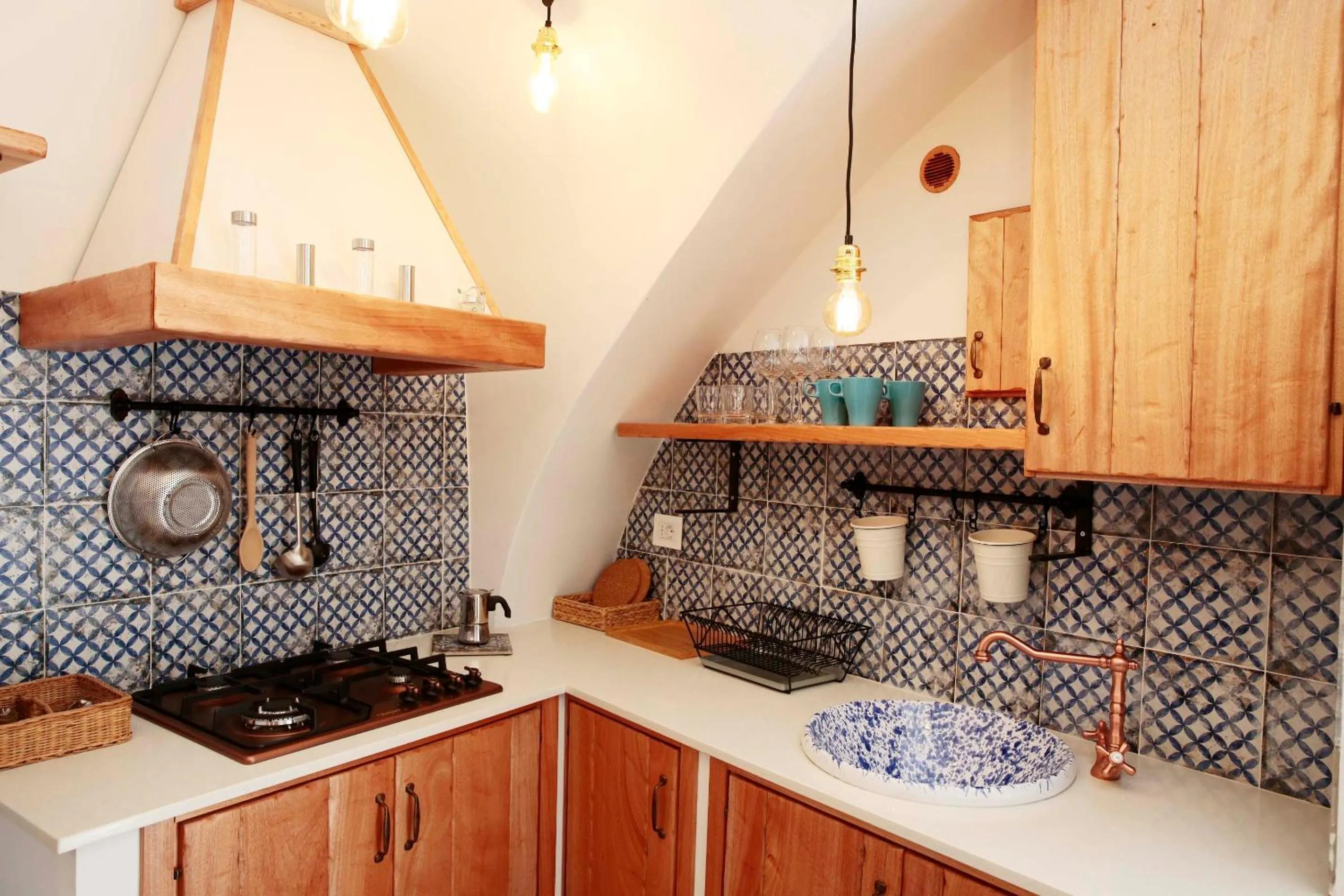 Kitchen or kitchenette in Il Galletto Viola, luxury room & suite