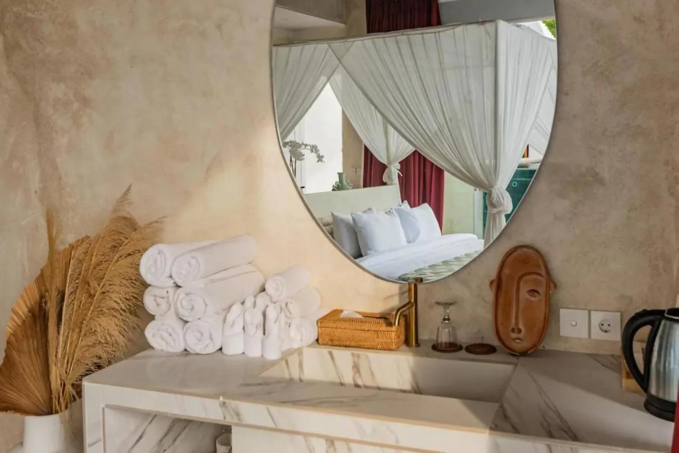 towels, Bed in Villa Cella Bella Ubud