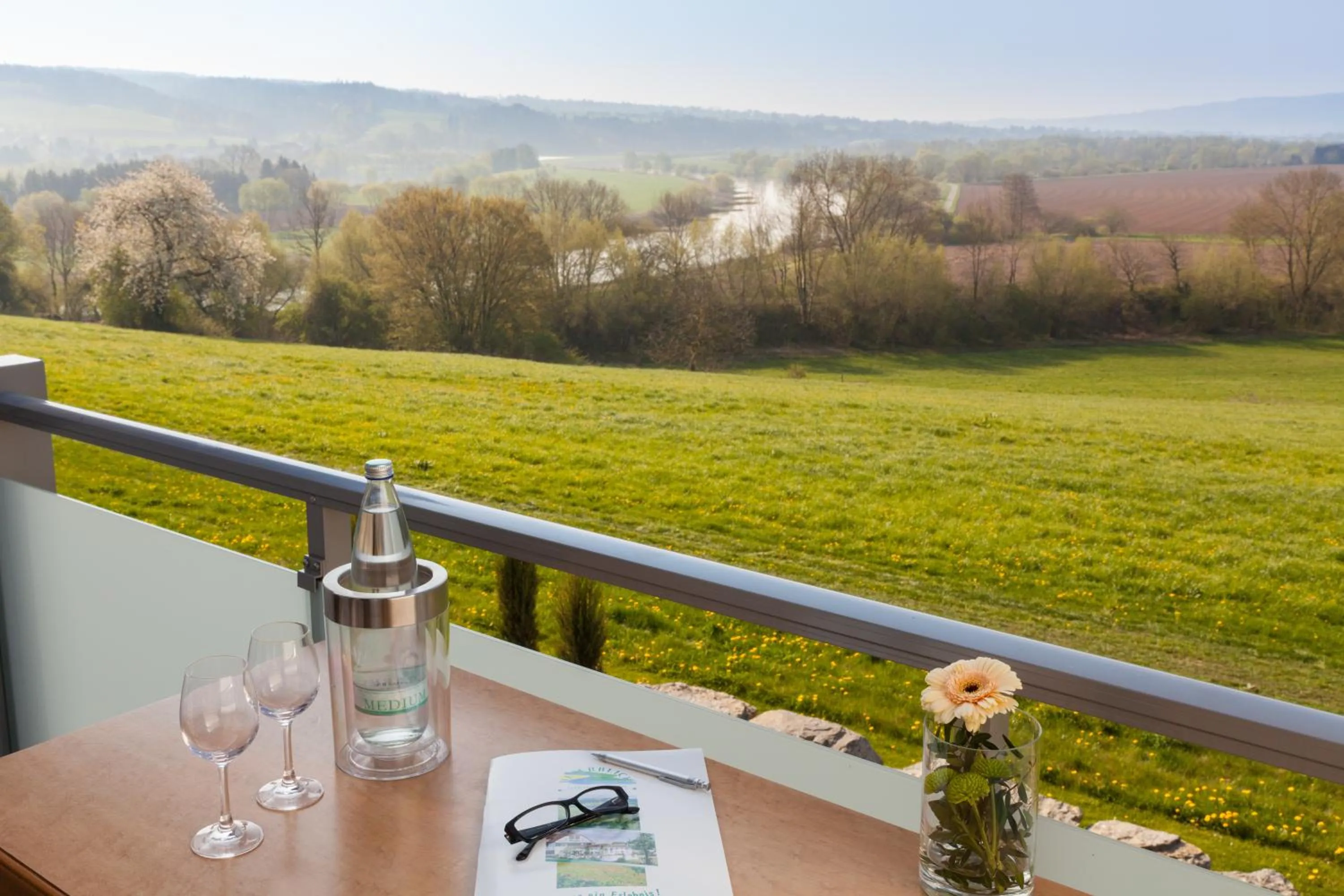 River view in Landhotel Weserblick