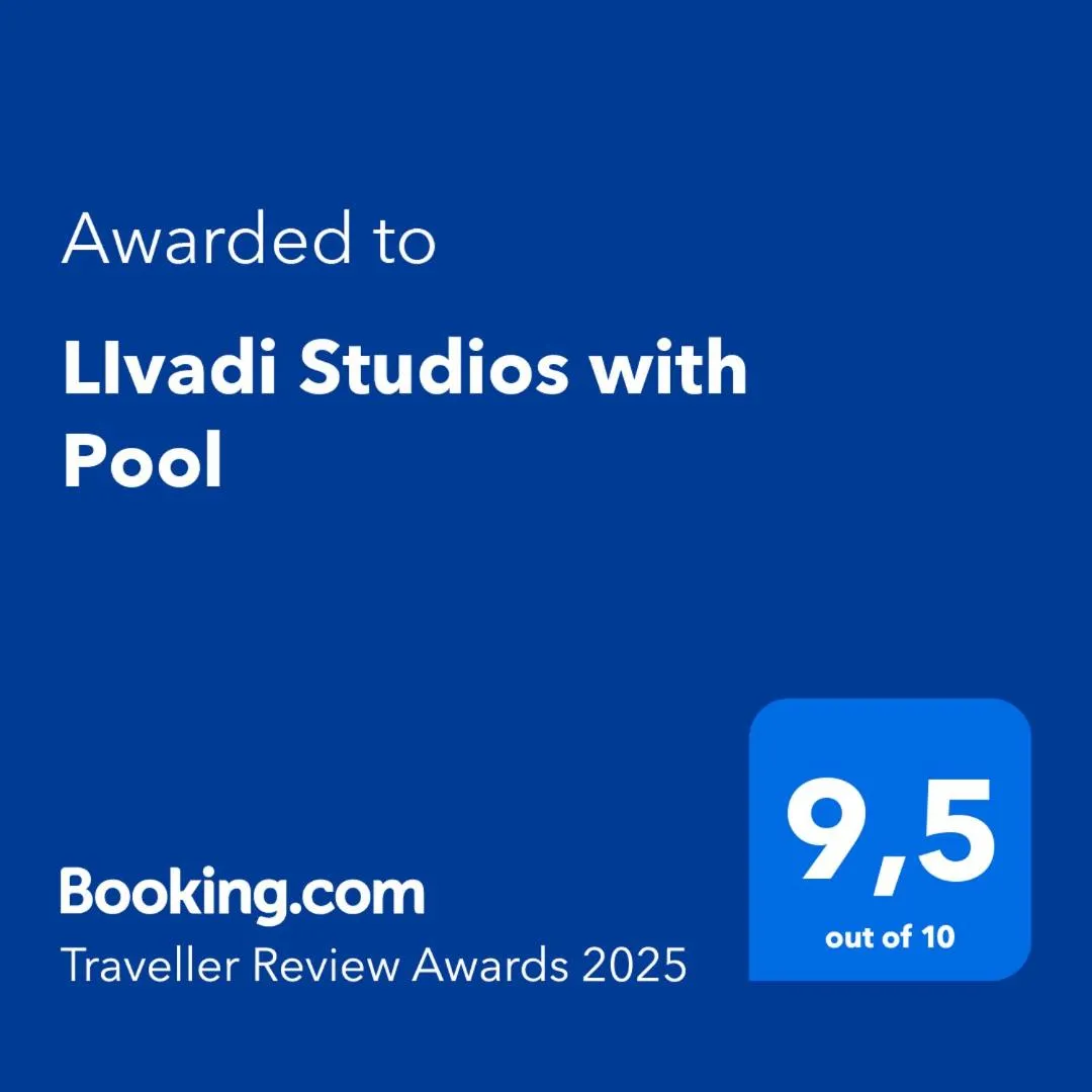 Certificate/Award in LIvadi Studios with Pool