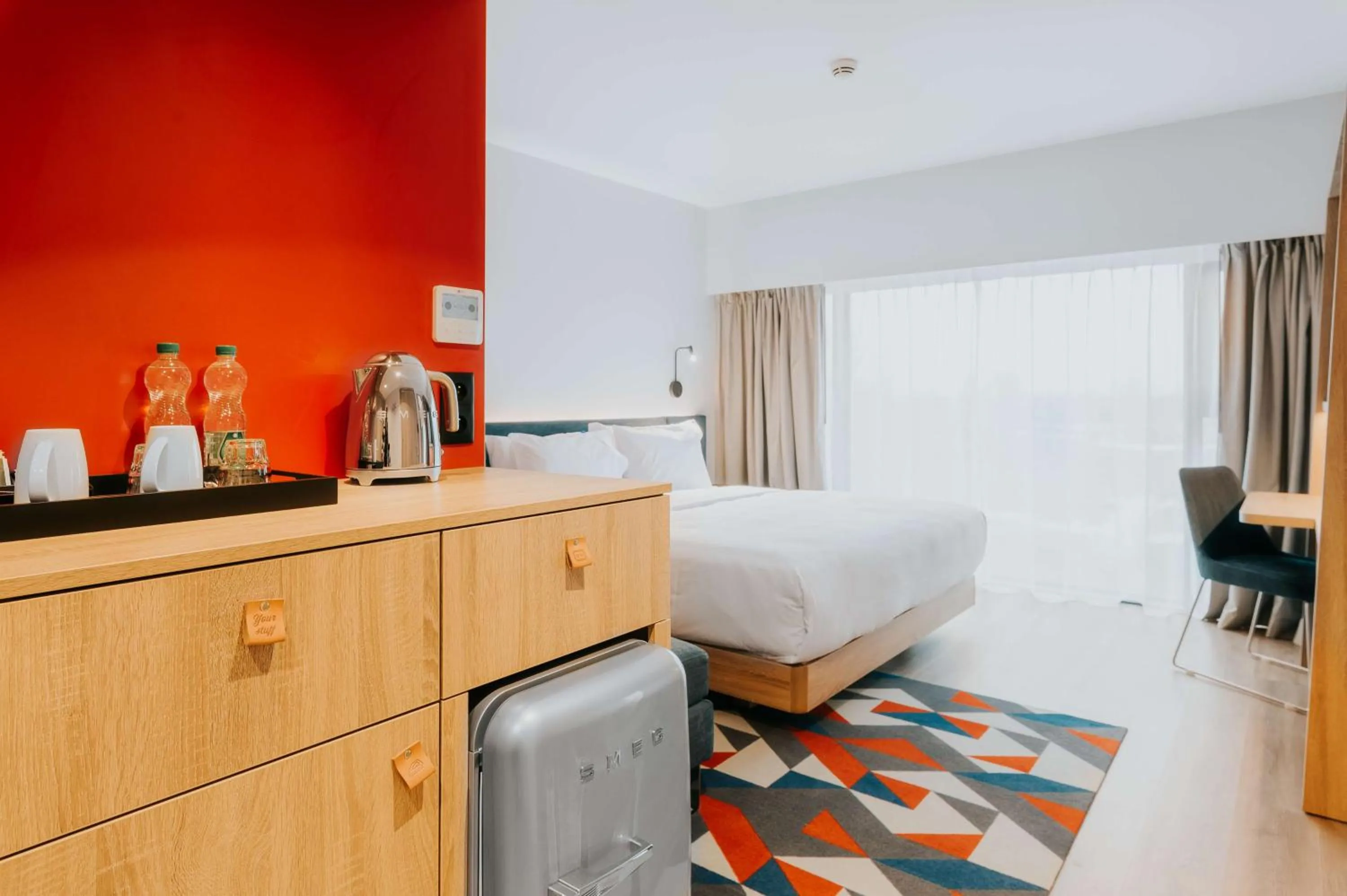 Bedroom, Bed in Hampton By Hilton Warsaw Reduta