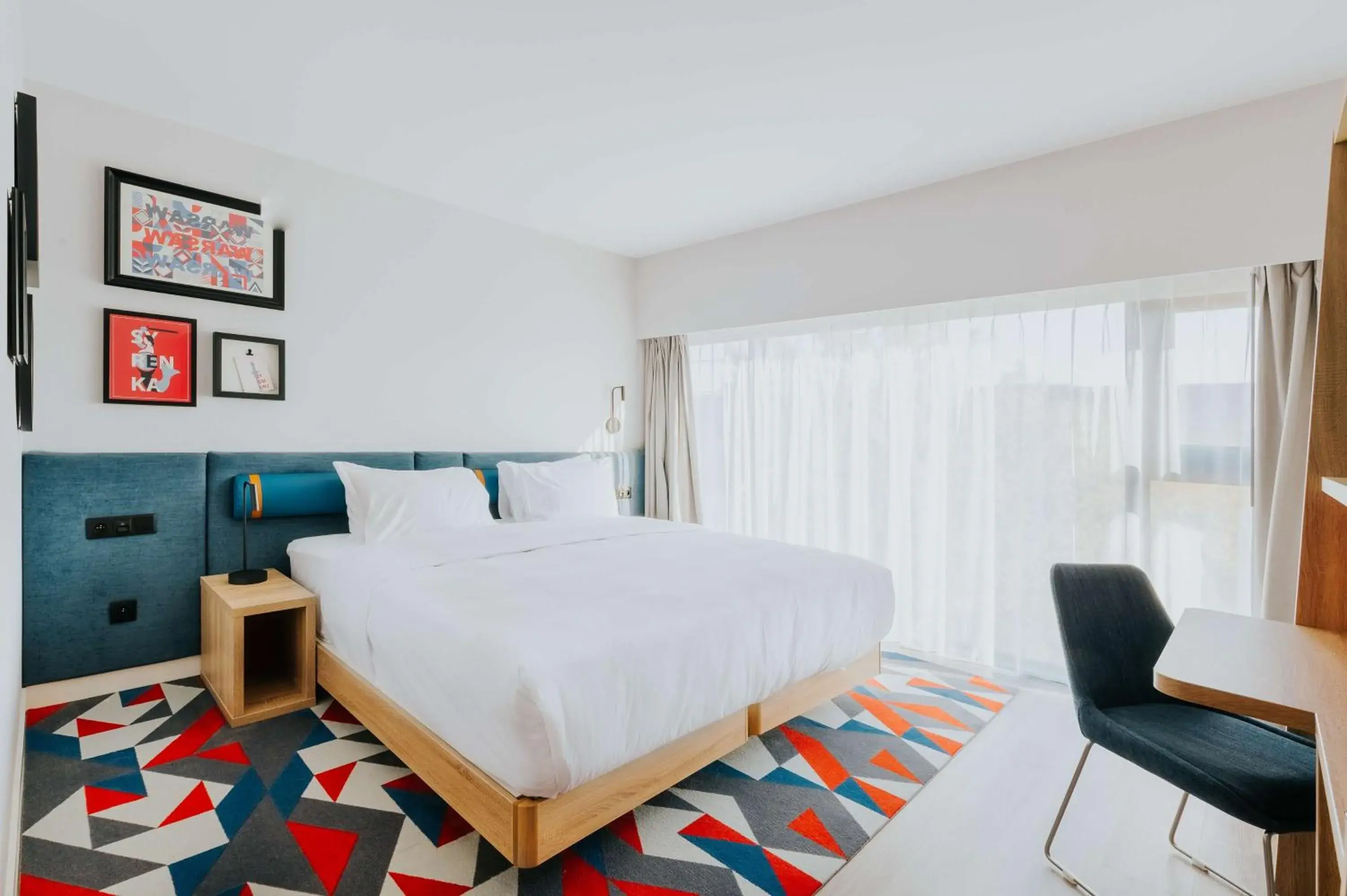 Bedroom, Bed in Hampton By Hilton Warsaw Reduta Bedroom, Bed in Hampton By Hilton Warsaw Reduta