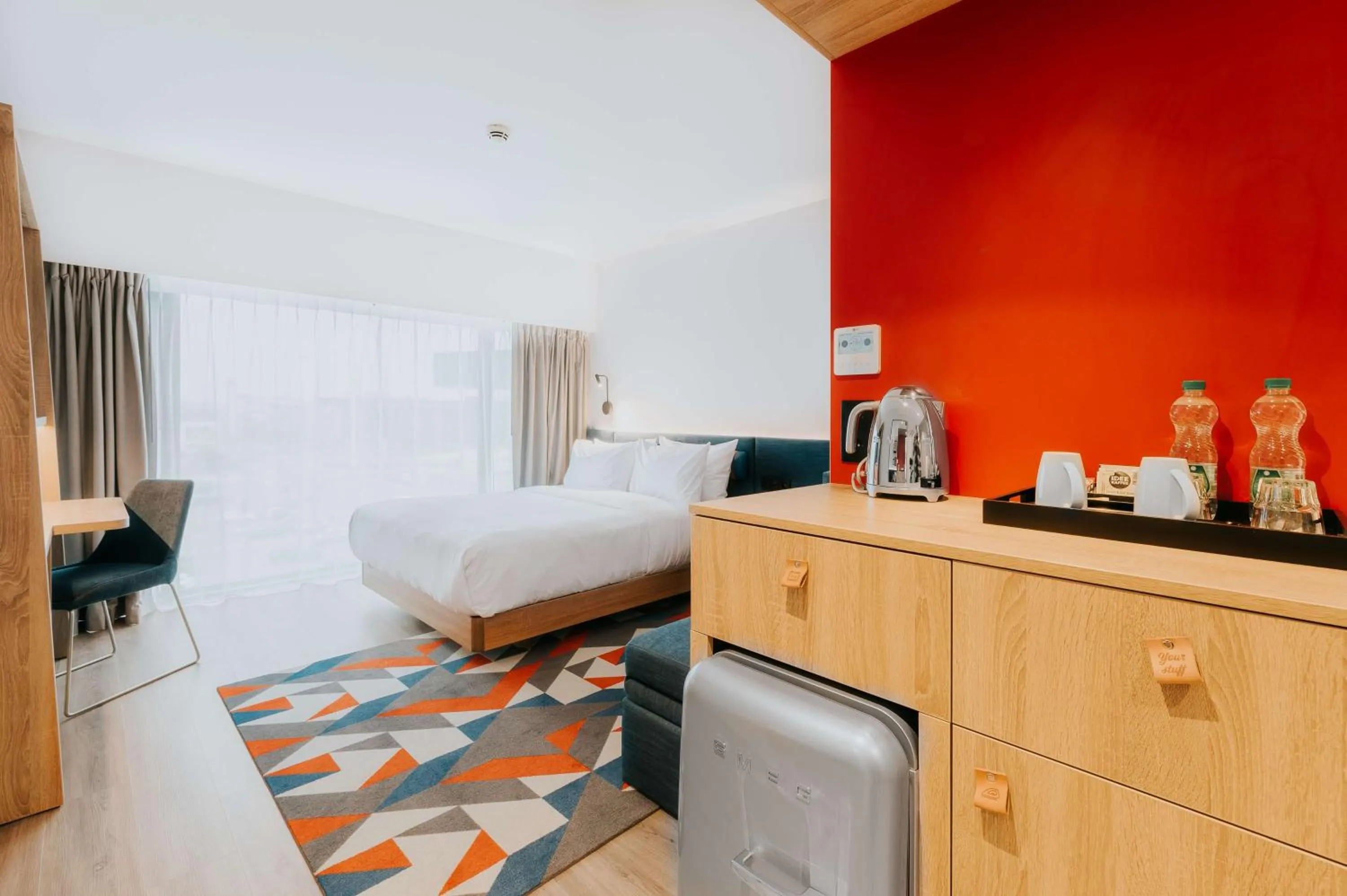 Bedroom, Bed in Hampton By Hilton Warsaw Reduta