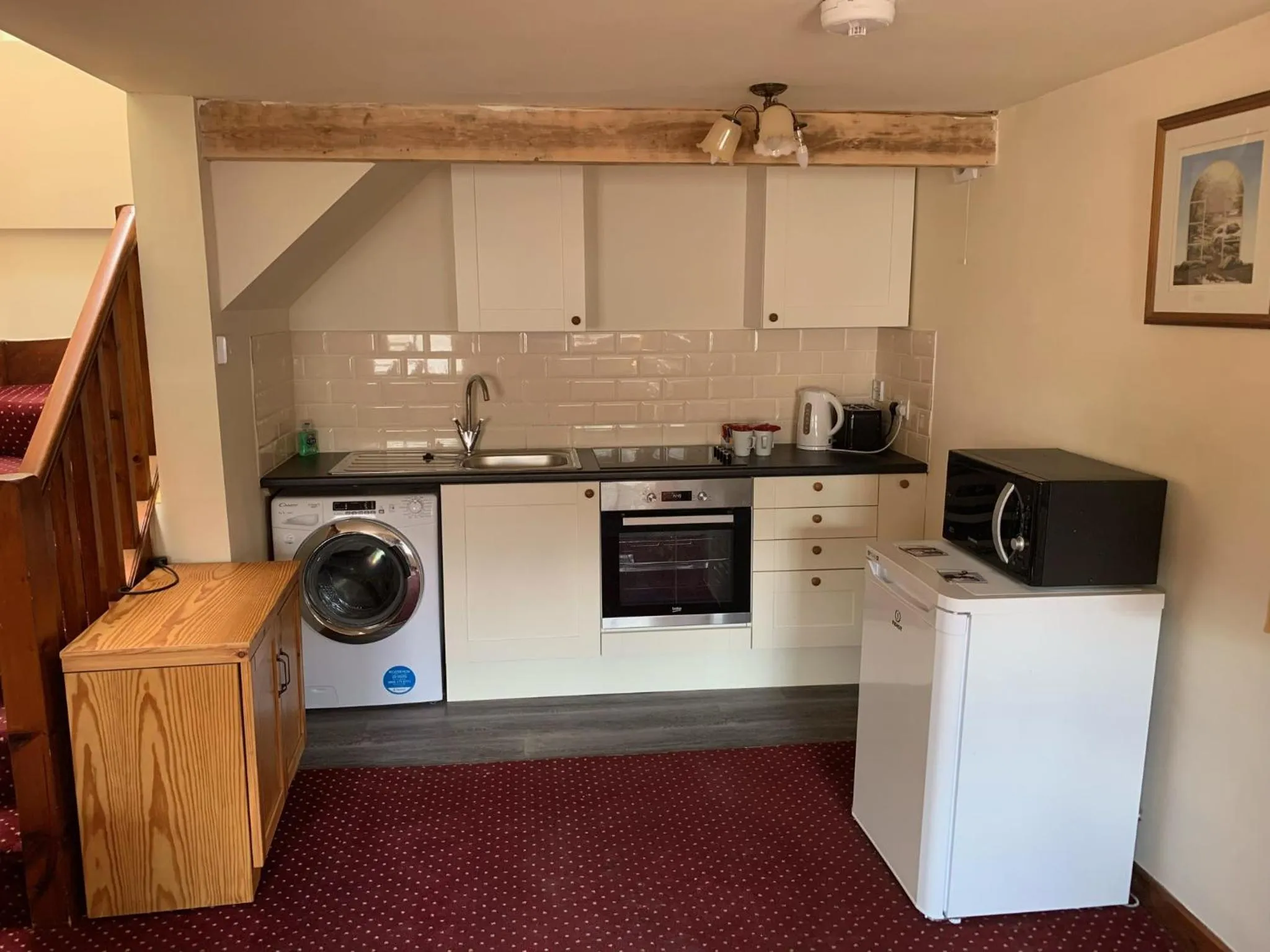 Kitchen or kitchenette in Fox and Hounds Cottage, Starbotton