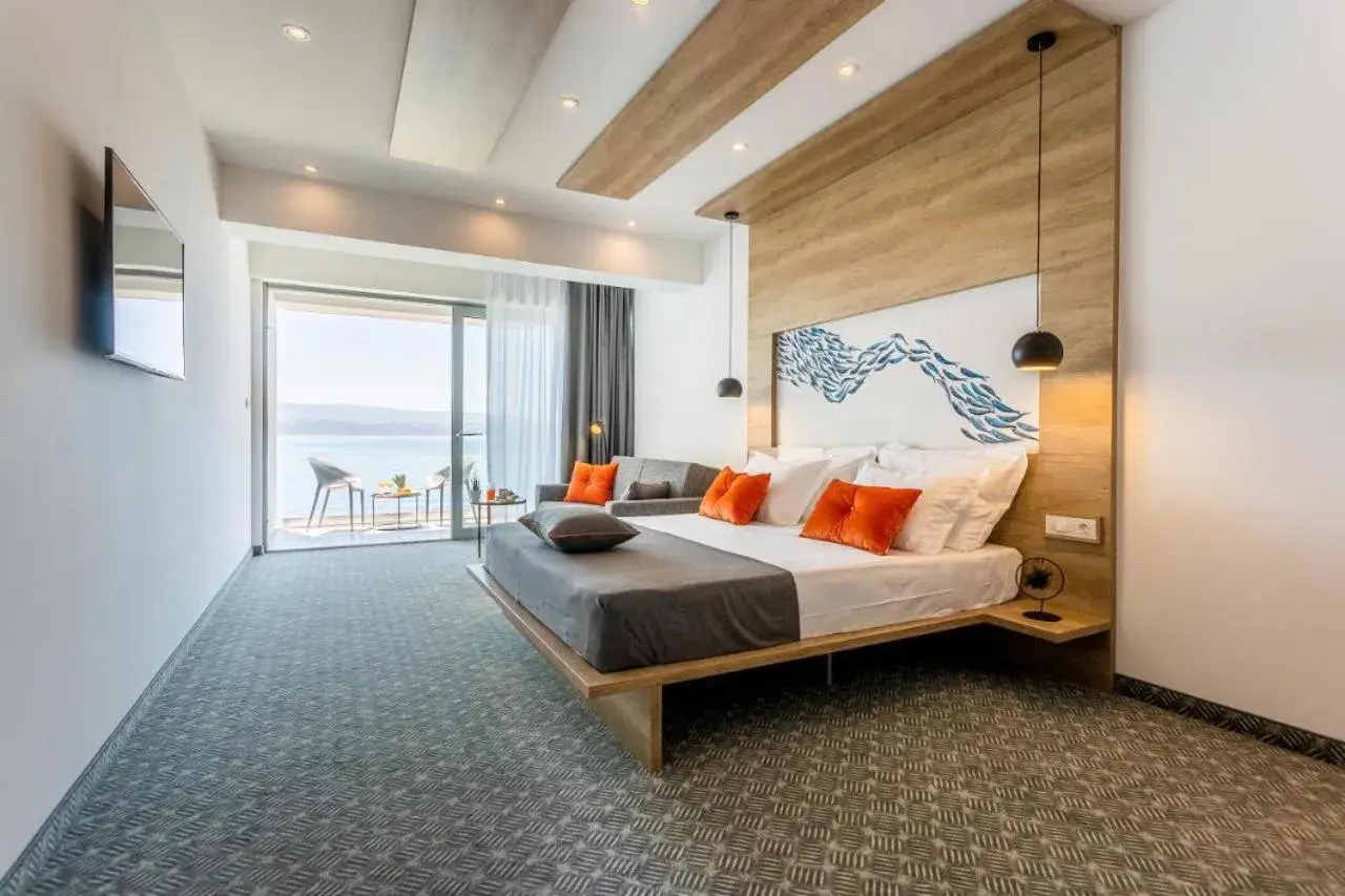 Deluxe Double Room with Balcony and Sea View in Hotel Saint Hildegard Deluxe Double Room with Balcony and Sea View in Hotel Saint Hildegard