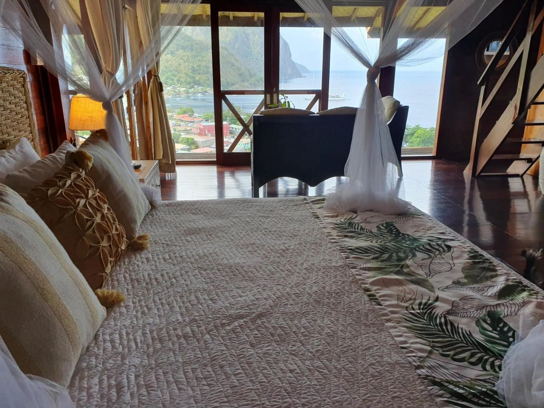 Bed in Green Fig Resort & Spa