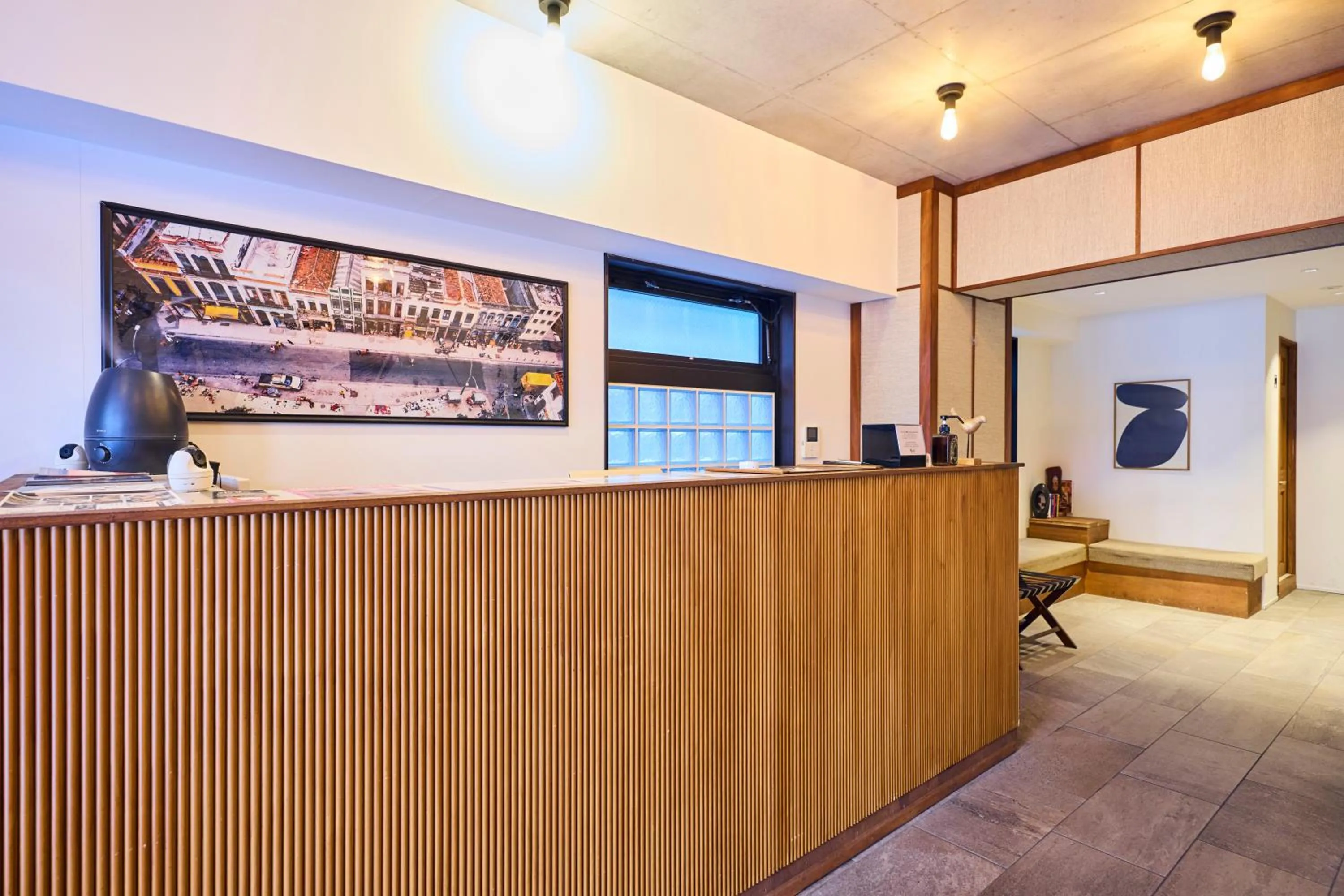 Communal lounge/ TV room in Hotel Vintage Tokyo Kagurazaka